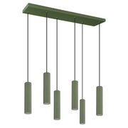 Lampa wisząca Smart Ivar 6L zielona oliwka LED barwa neutralna
