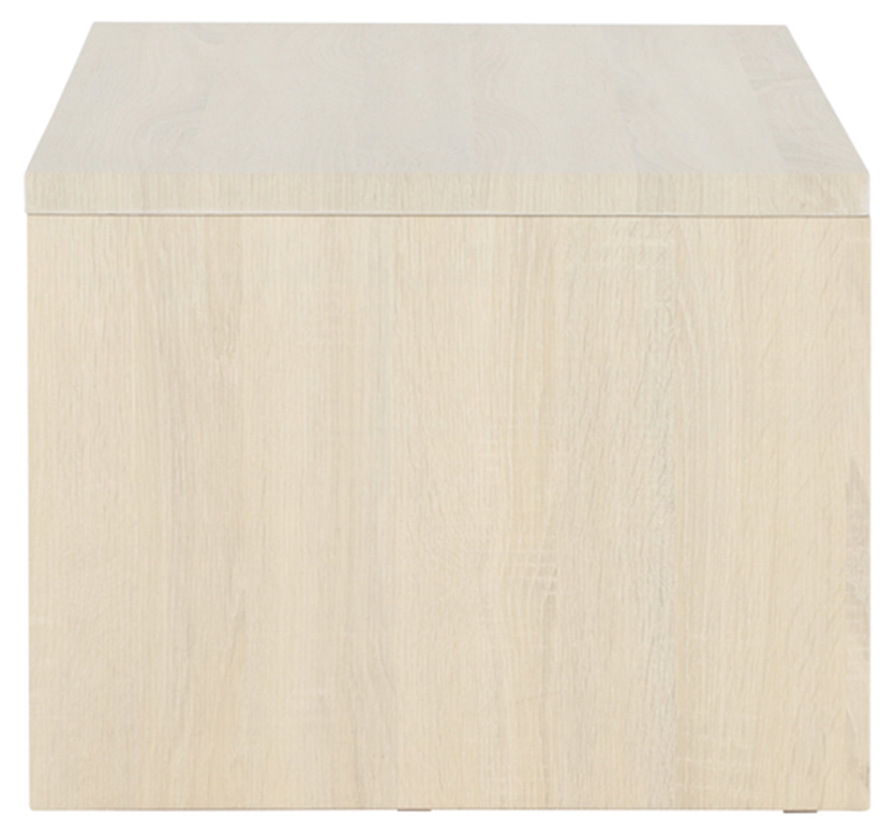 Stolik kawowy Lorren 100x50 cm dąb bielony z półką