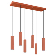 Lampa wisząca Smart Ivar 6L ochra czerwona LED barwa neutralna