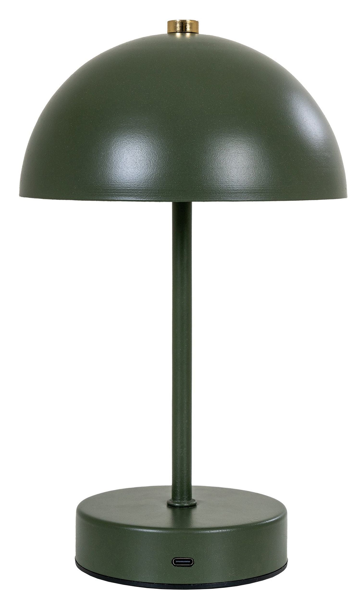 Lampa stołowa Holt LED zielona metalowa