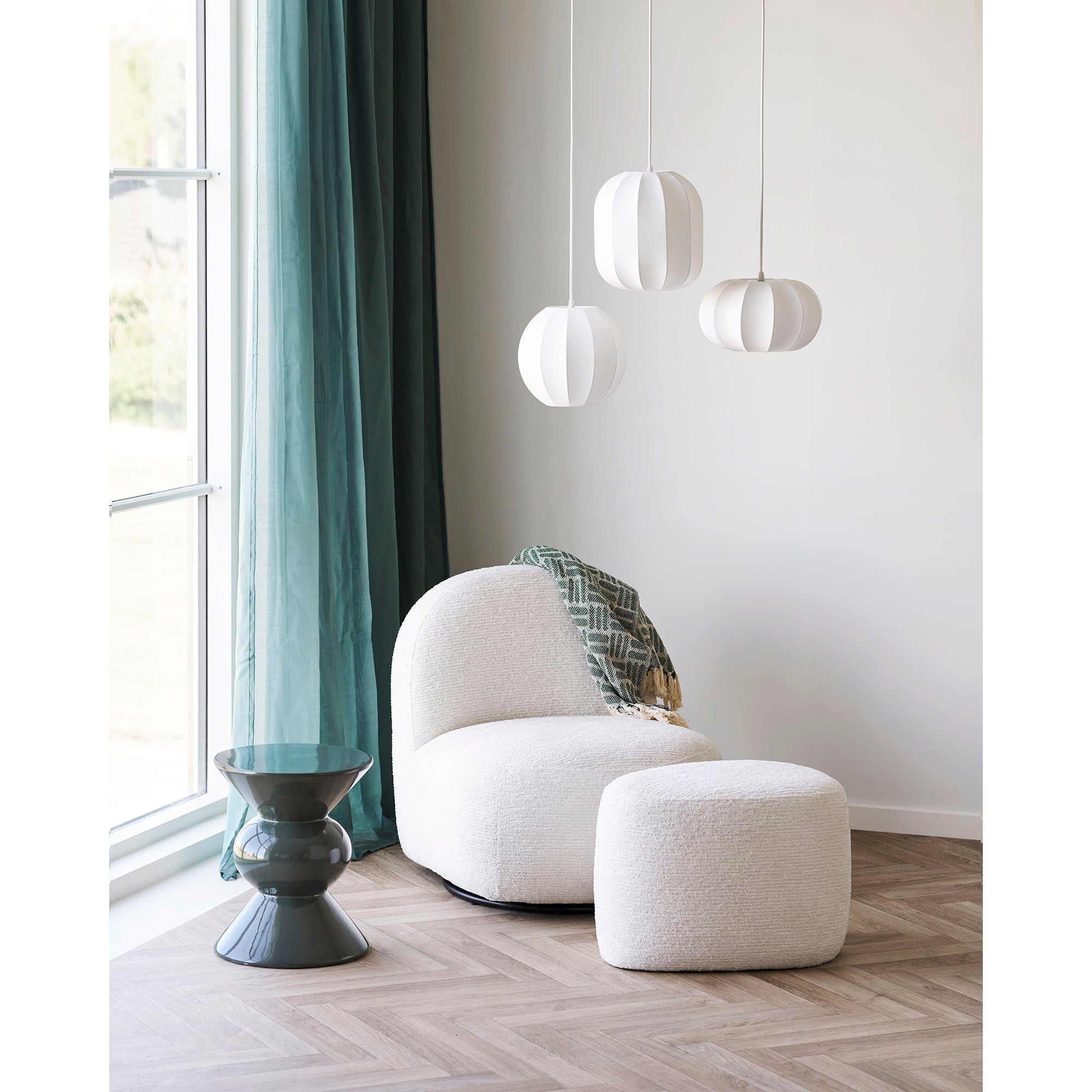 Lampa wisząca Coventry 28 cm biała