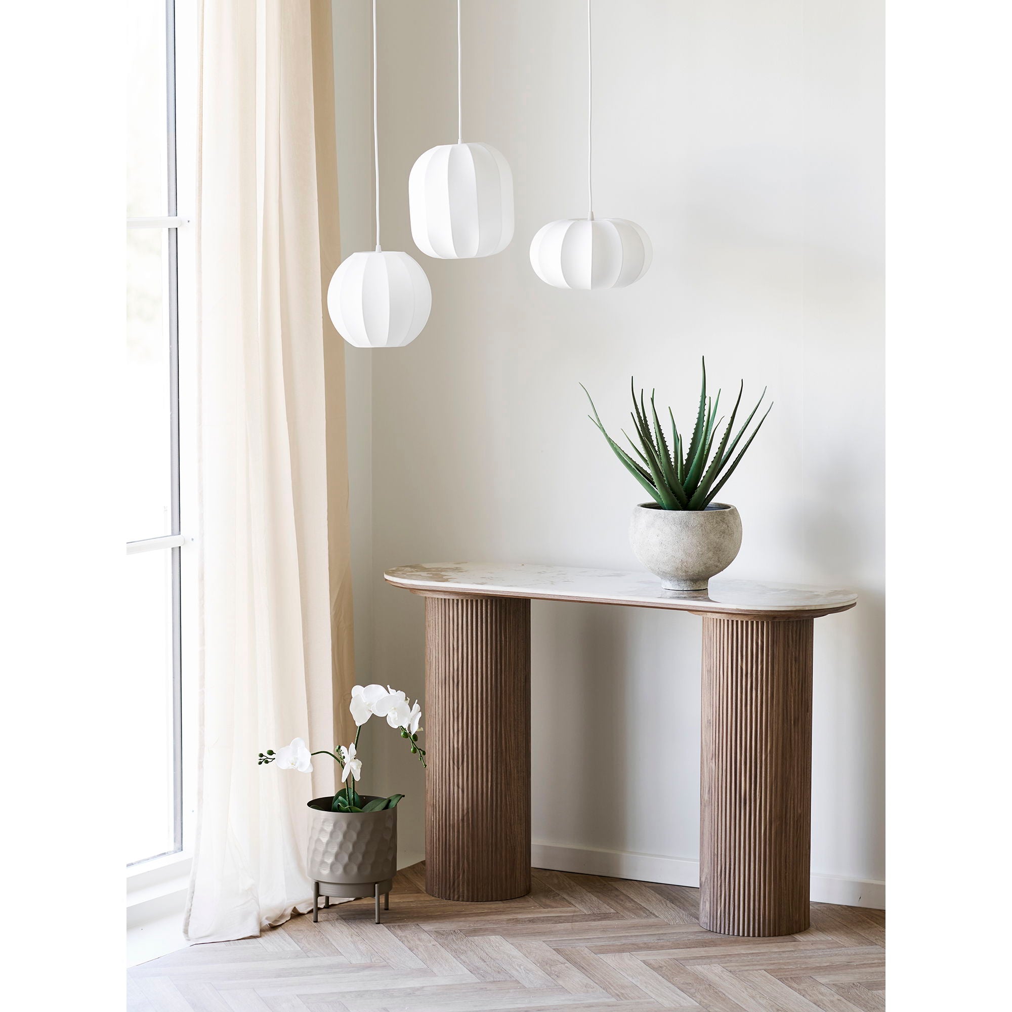 Lampa wisząca Coventry 25 cm biała