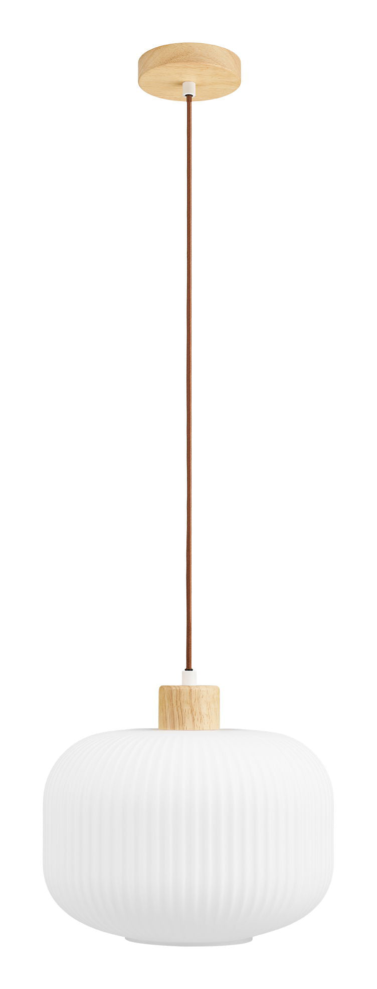 Lampa wisząca Argalo 30 cm biało-brązowa