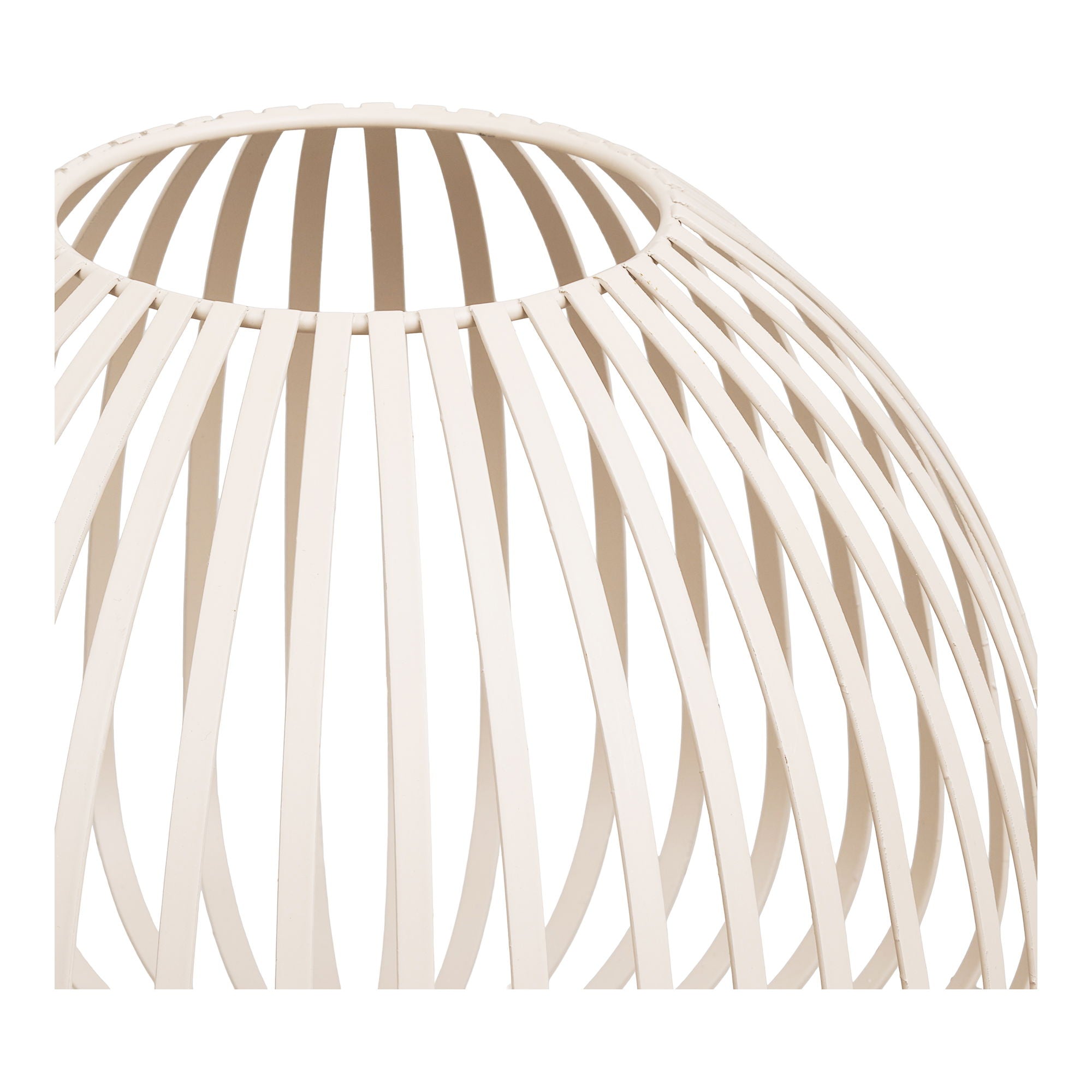 Lampion Stoense ø25x19 cm metalowy beżowy