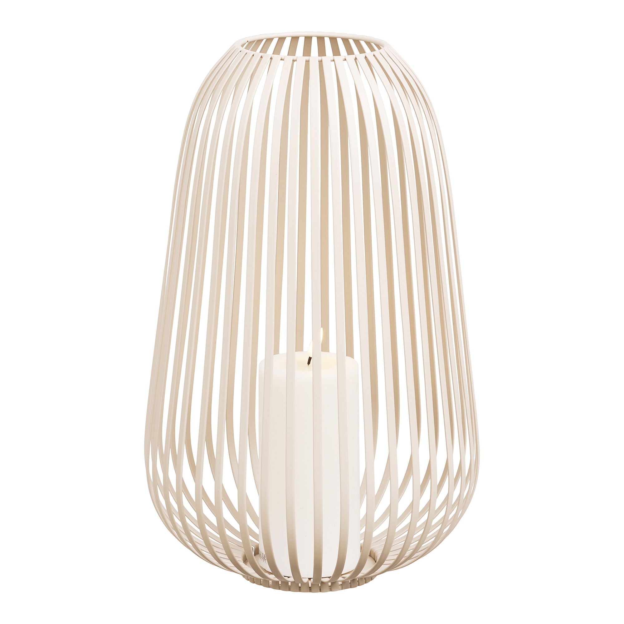 Lampion Stoense ø24,5x40 cm metalowy beżowy