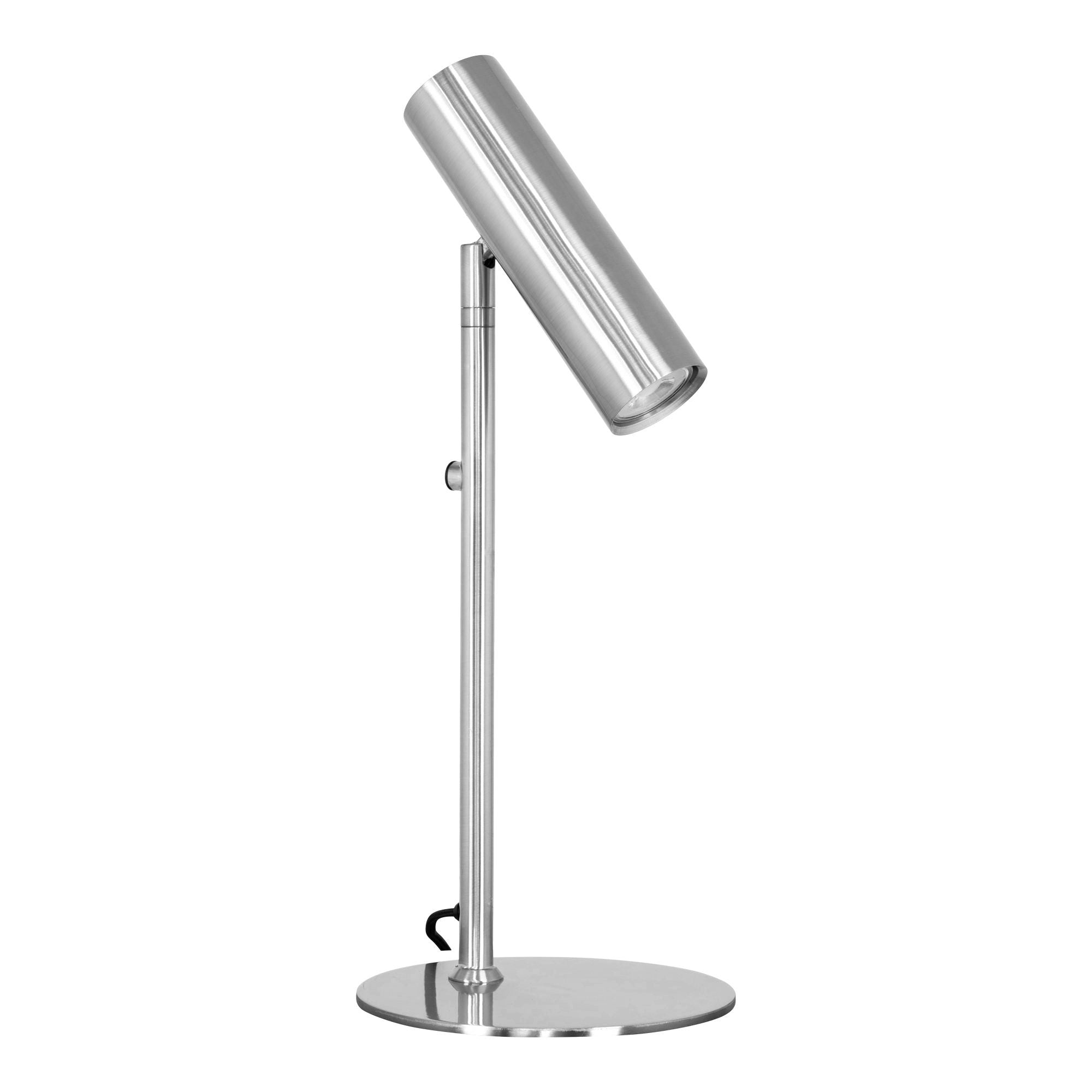 Lampa stołowa Parise metalowa srebrna