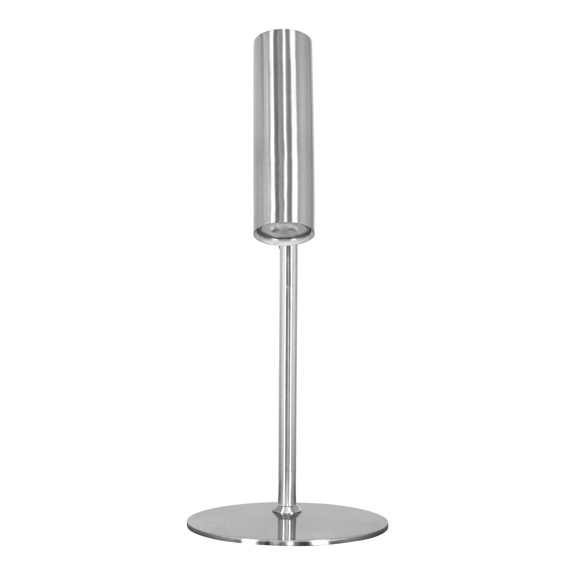 Lampa stołowa Parise metalowa srebrna