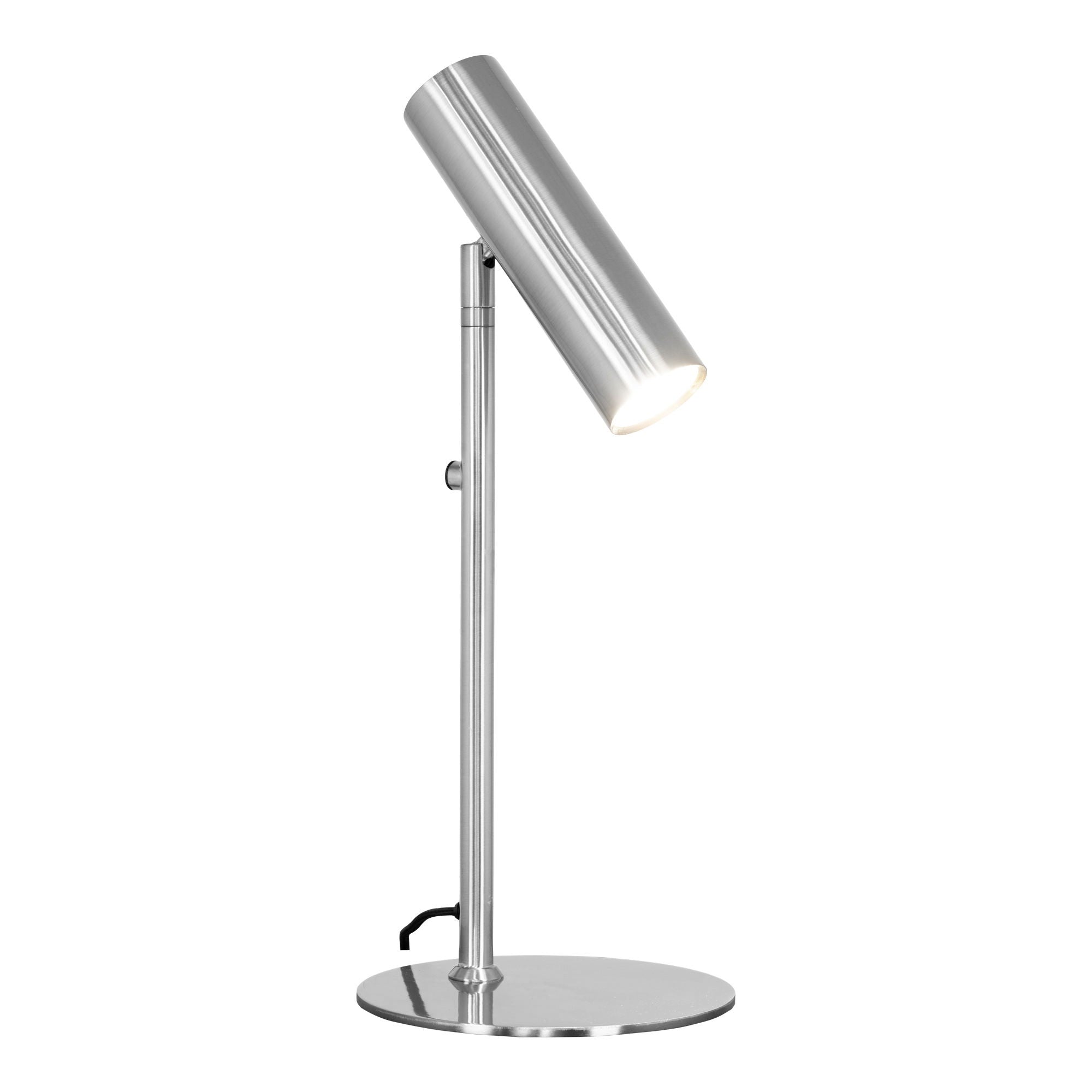 Lampa stołowa Parise metalowa srebrna