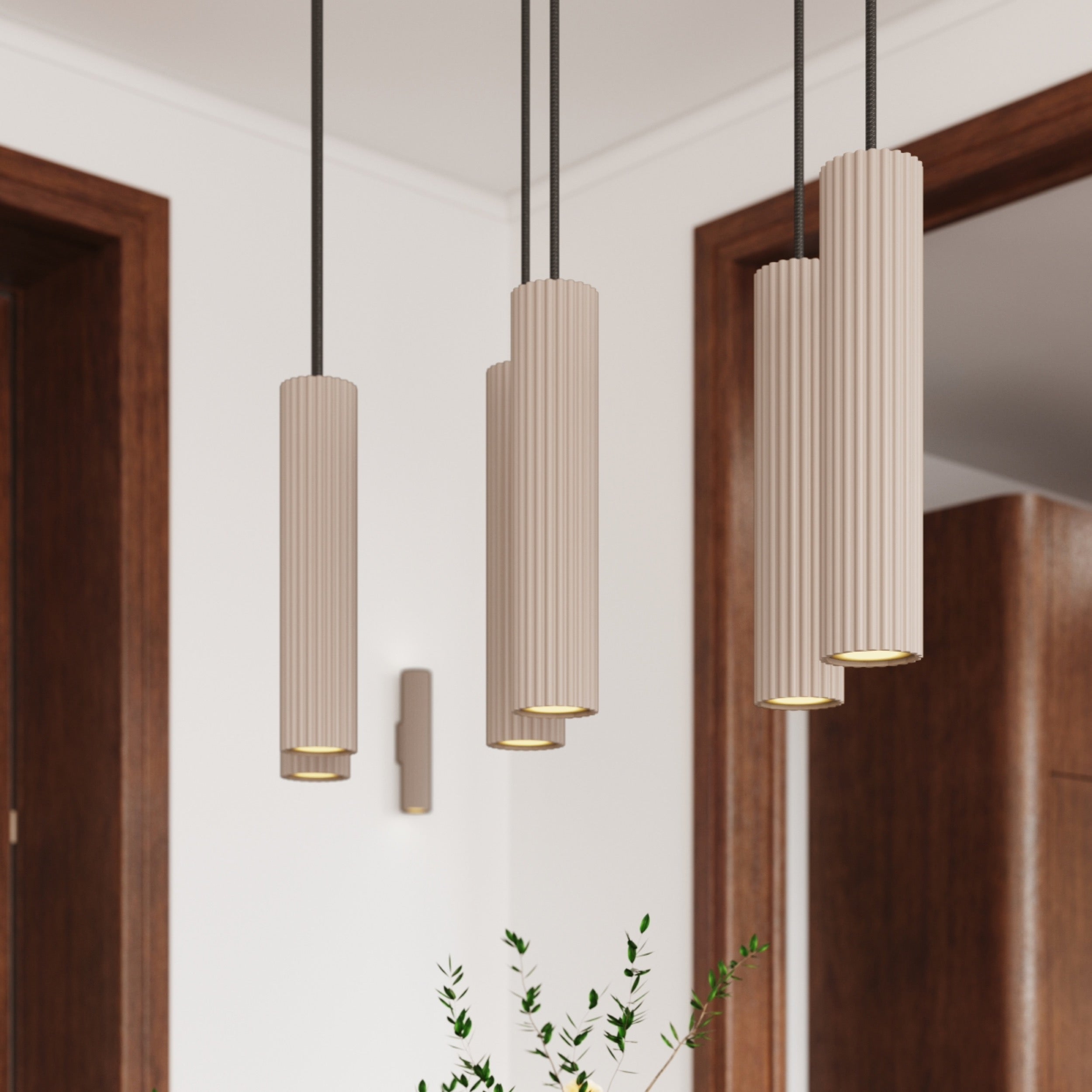 Lampa wisząca Smart Ivar 6L taupe LED barwa neutralna