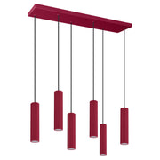 Lampa wisząca Smart Ivar 6L burgund LED barwa neutralna