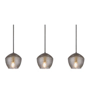Lampa wisząca Orbiform x3 szklany klosz