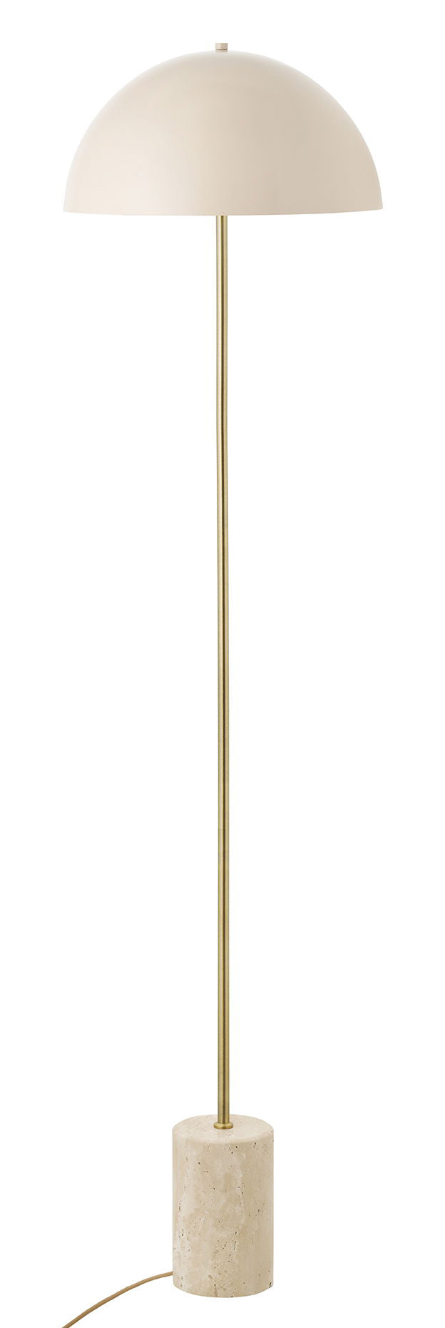 Lampa podłogowa Sheffield beżowa z marmurową podstawą
