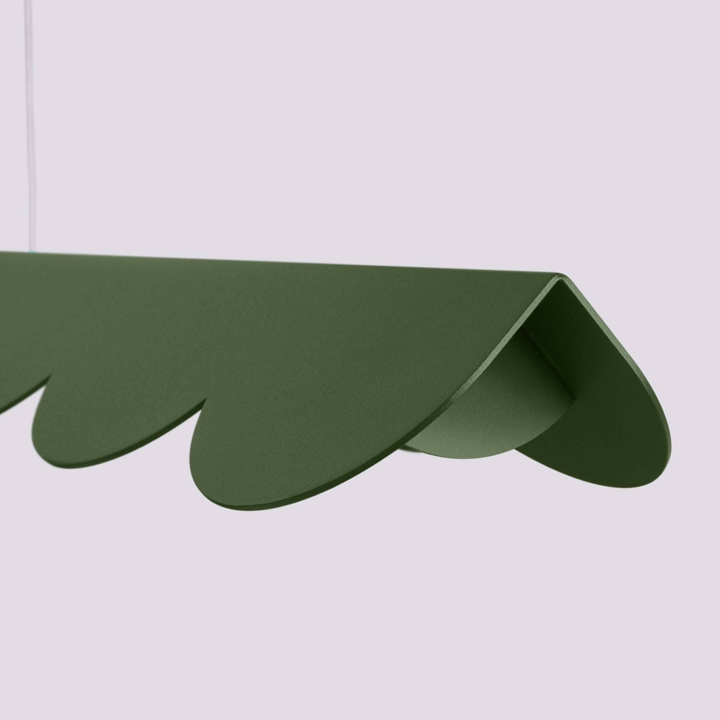 Lampa wisząca Biscuit zielona oliwka LED barwa neutralna