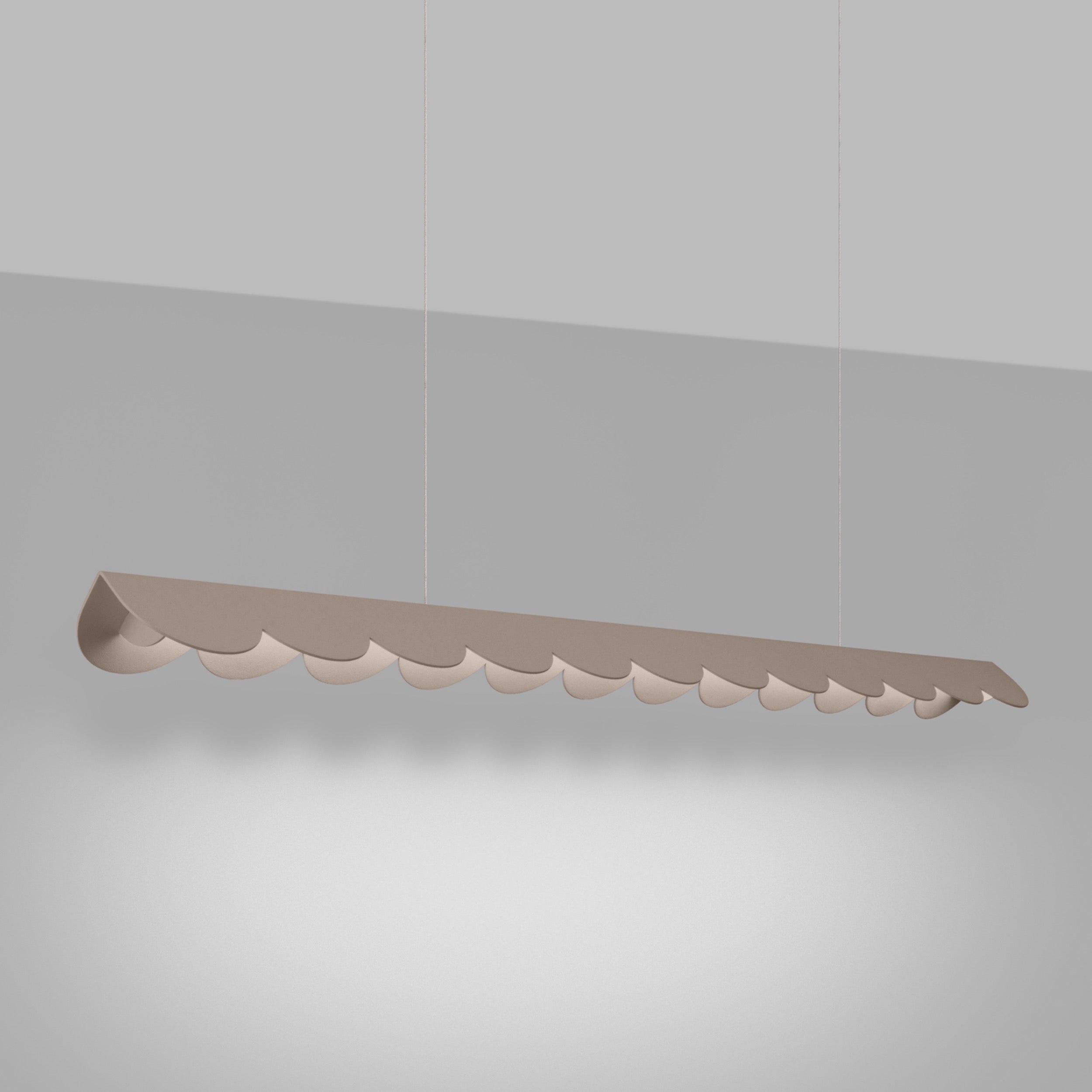 Lampa wisząca Biscuit taupe LED barwa neutralna