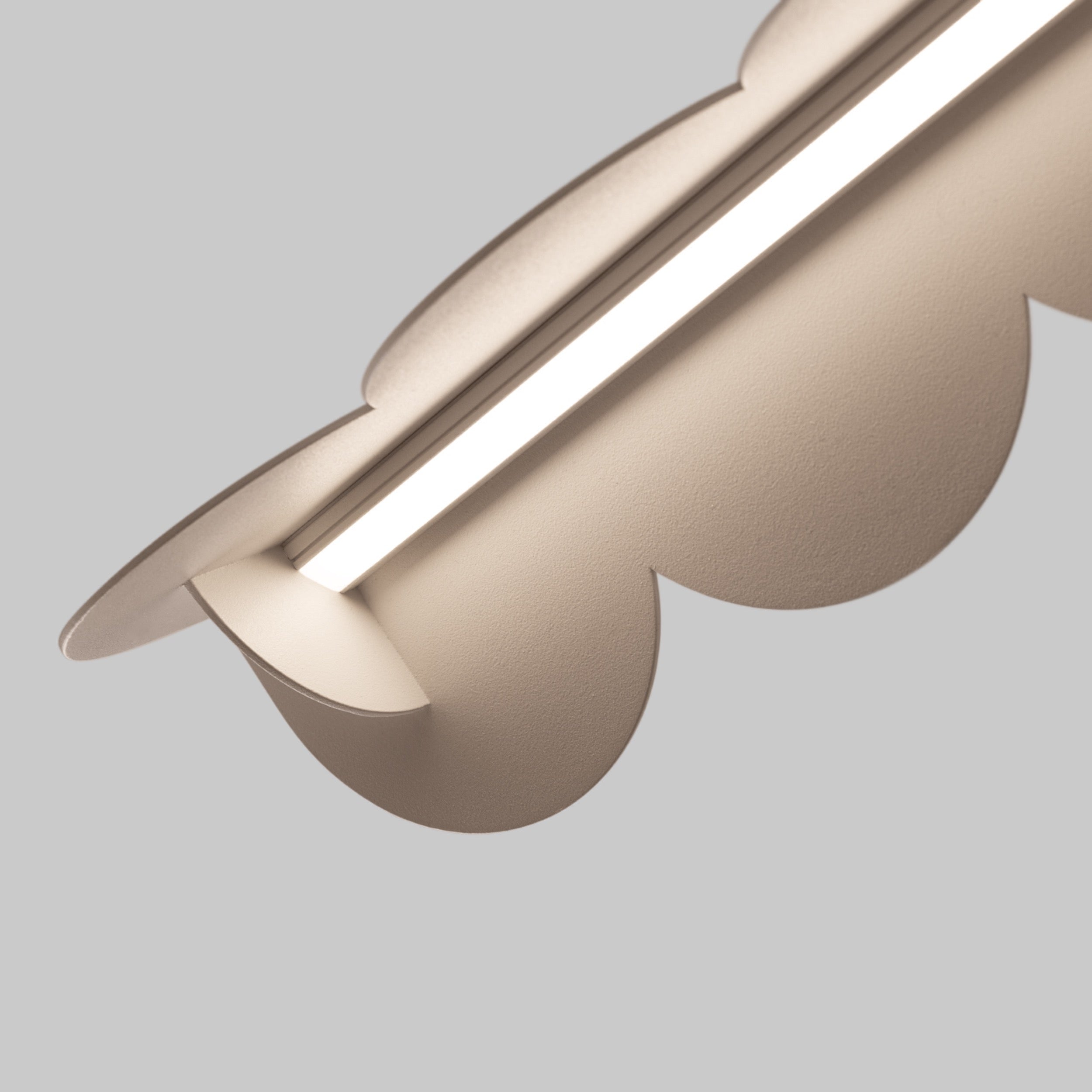 Lampa wisząca Biscuit taupe LED barwa neutralna
