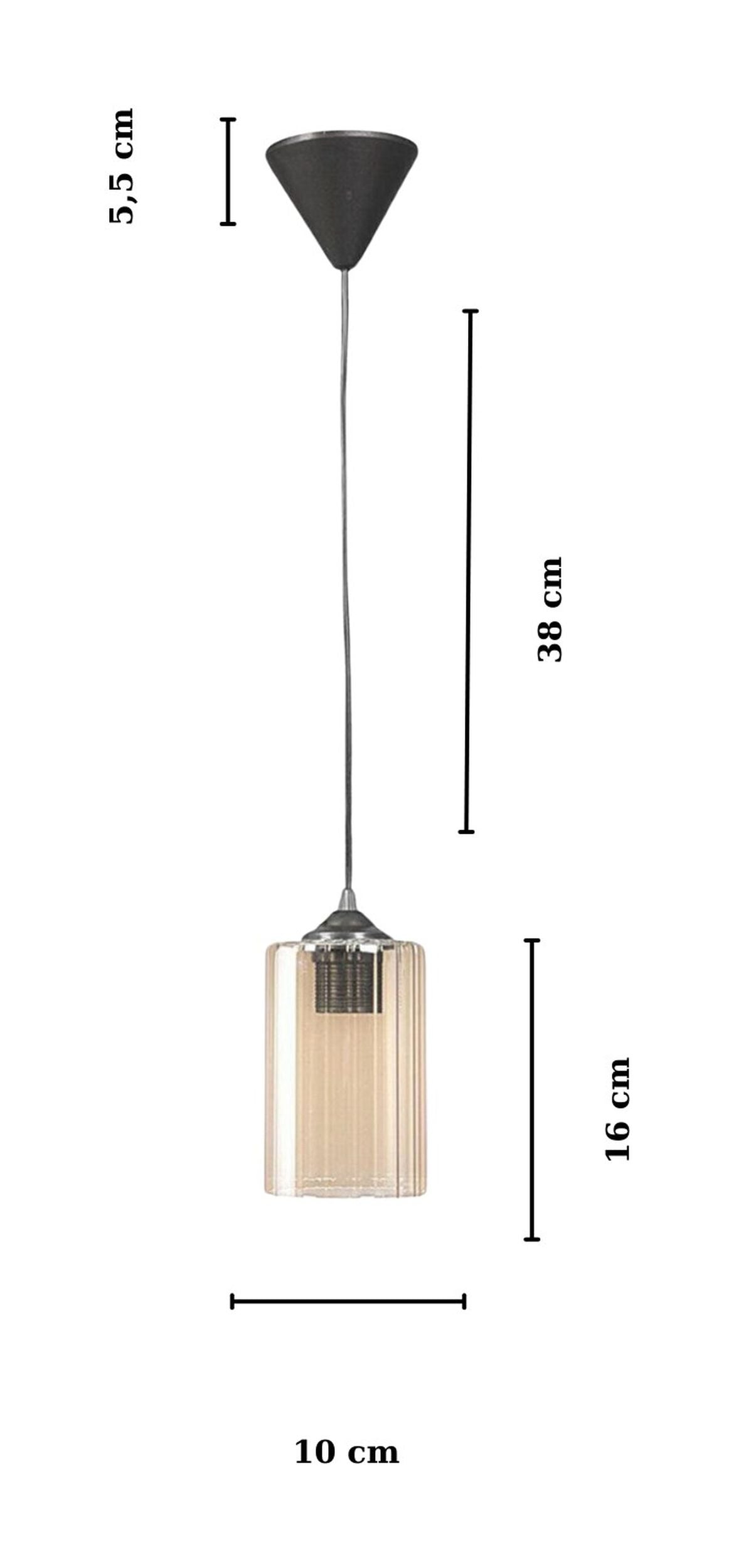 Lampa wisząca Pultip miodowa