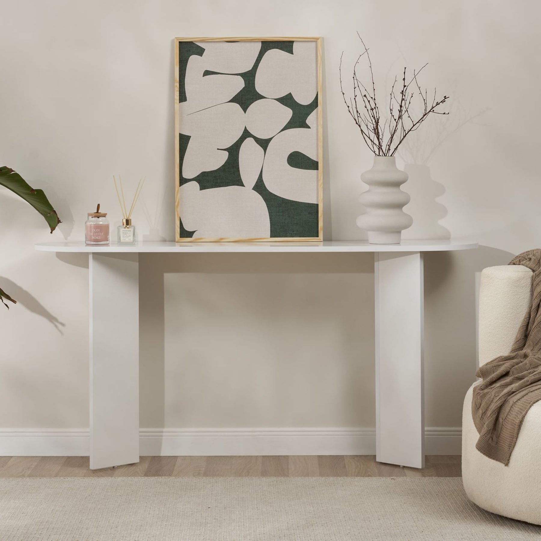 Konsola Muralio 150 cm biała