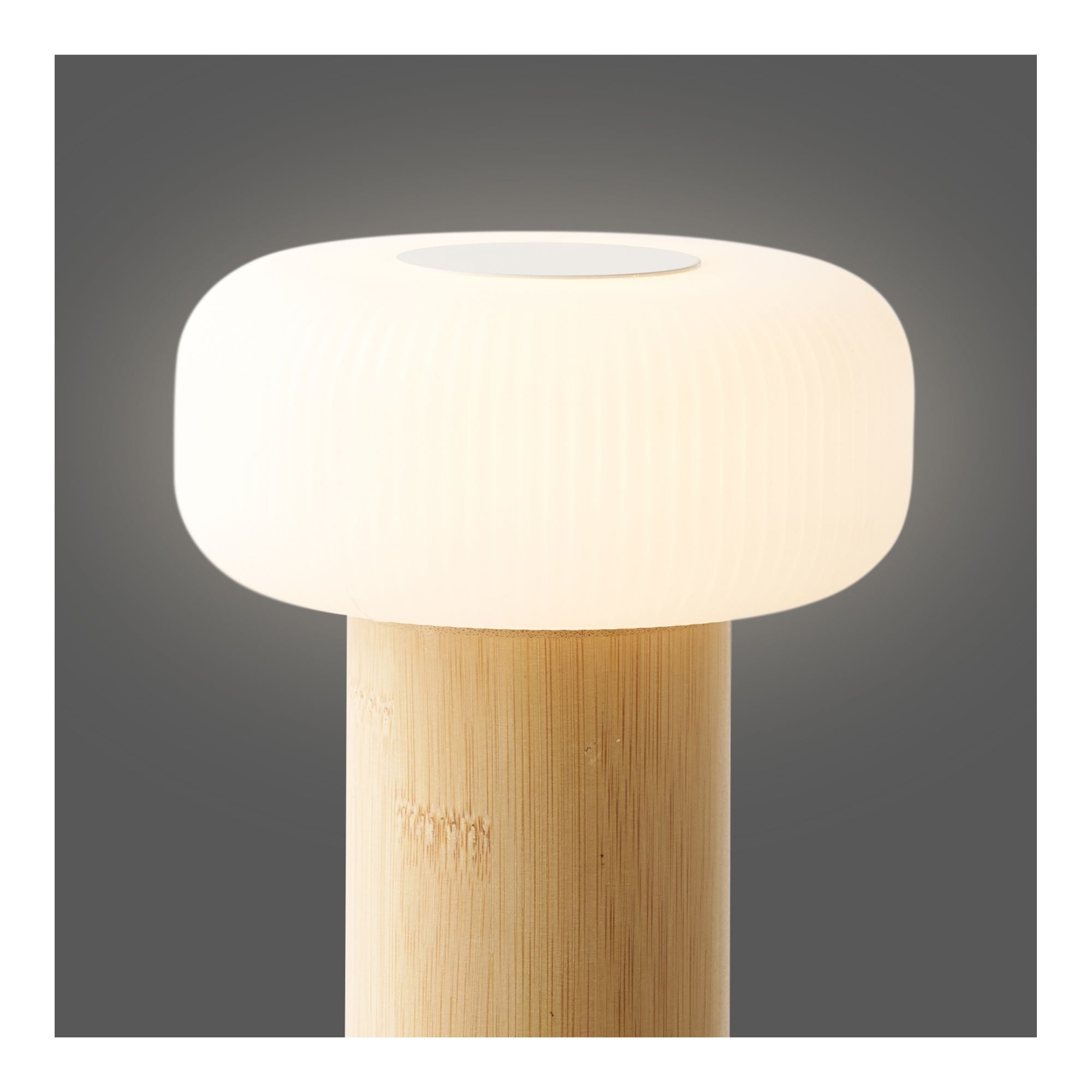 Lampa stołowa Stafford akumulatorowa biało-beżowa