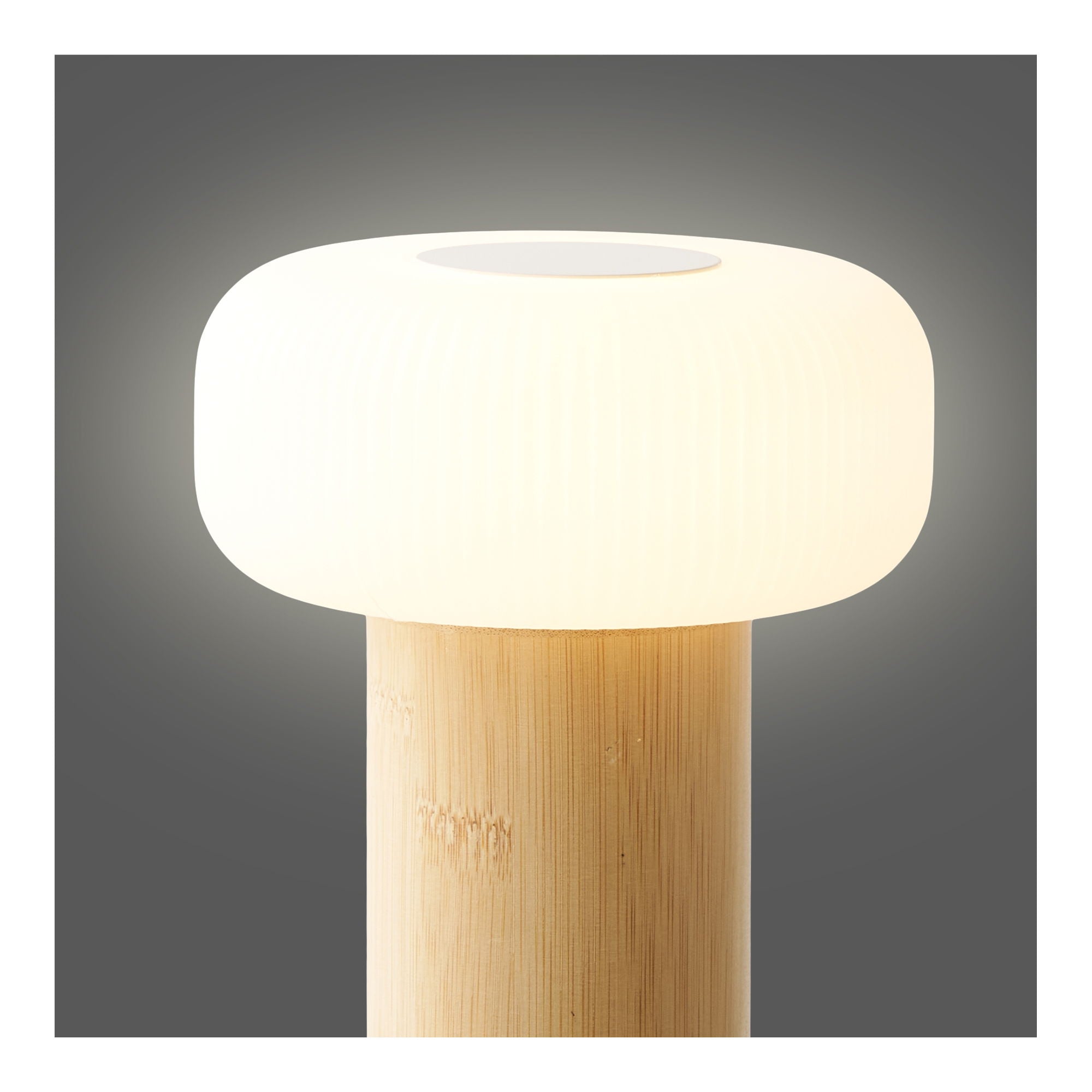 Lampa stołowa Stafford akumulatorowa biało-beżowa