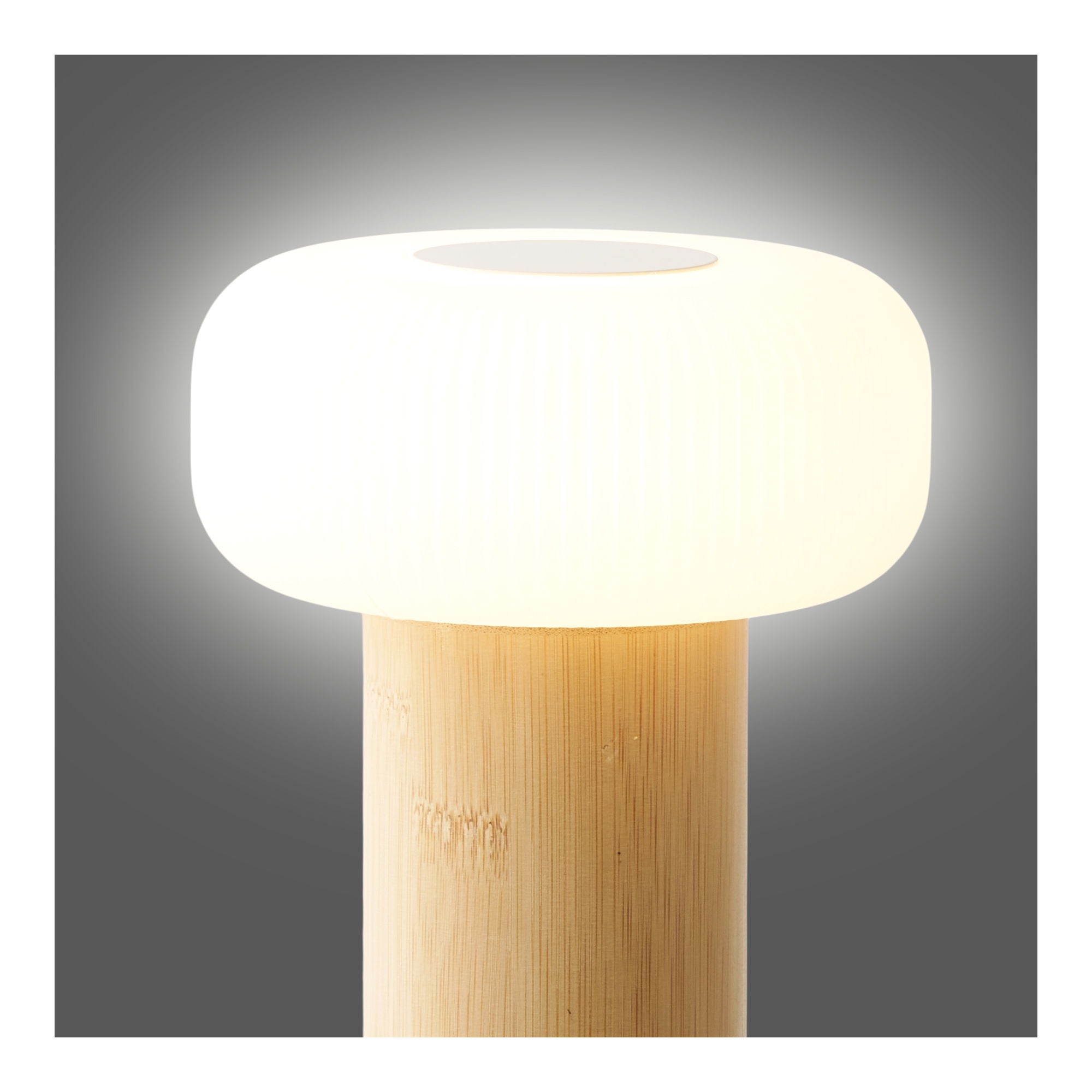 Lampa stołowa Stafford akumulatorowa biało-beżowa