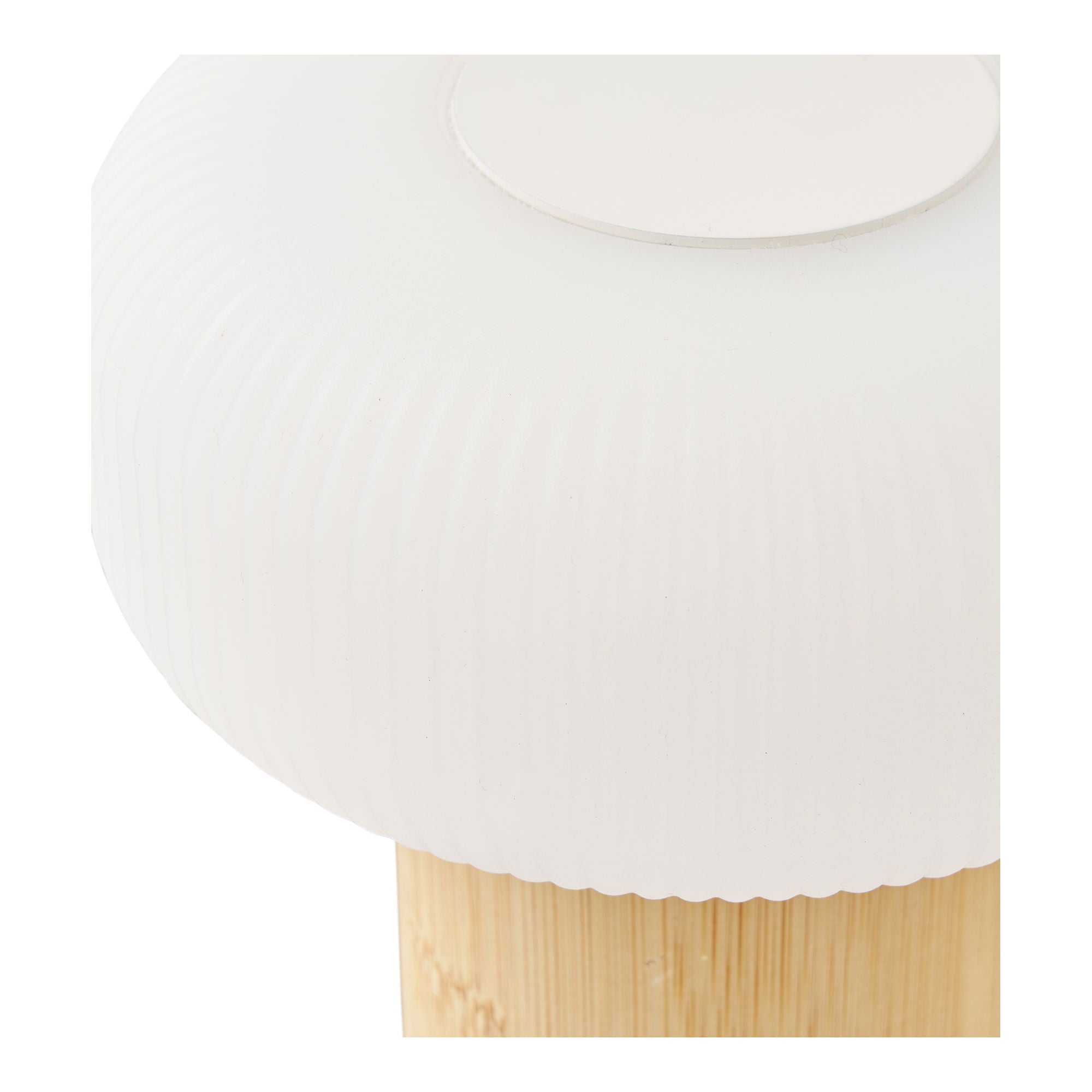Lampa stołowa Stafford akumulatorowa biało-beżowa