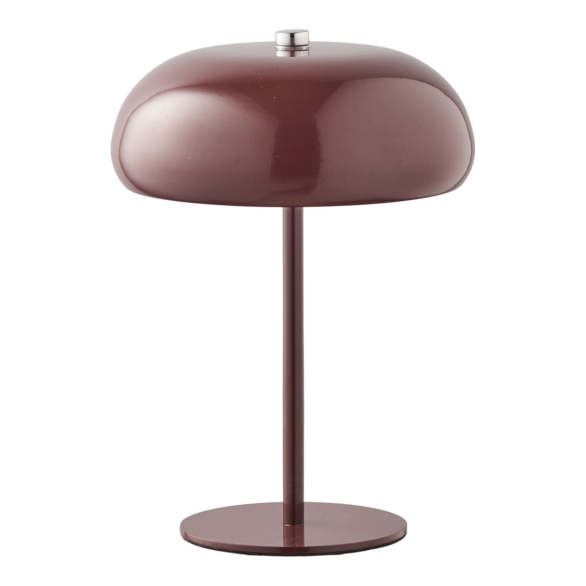Lampa stołowa Margate ø13 cm akumulatorowa metalowa brązowa