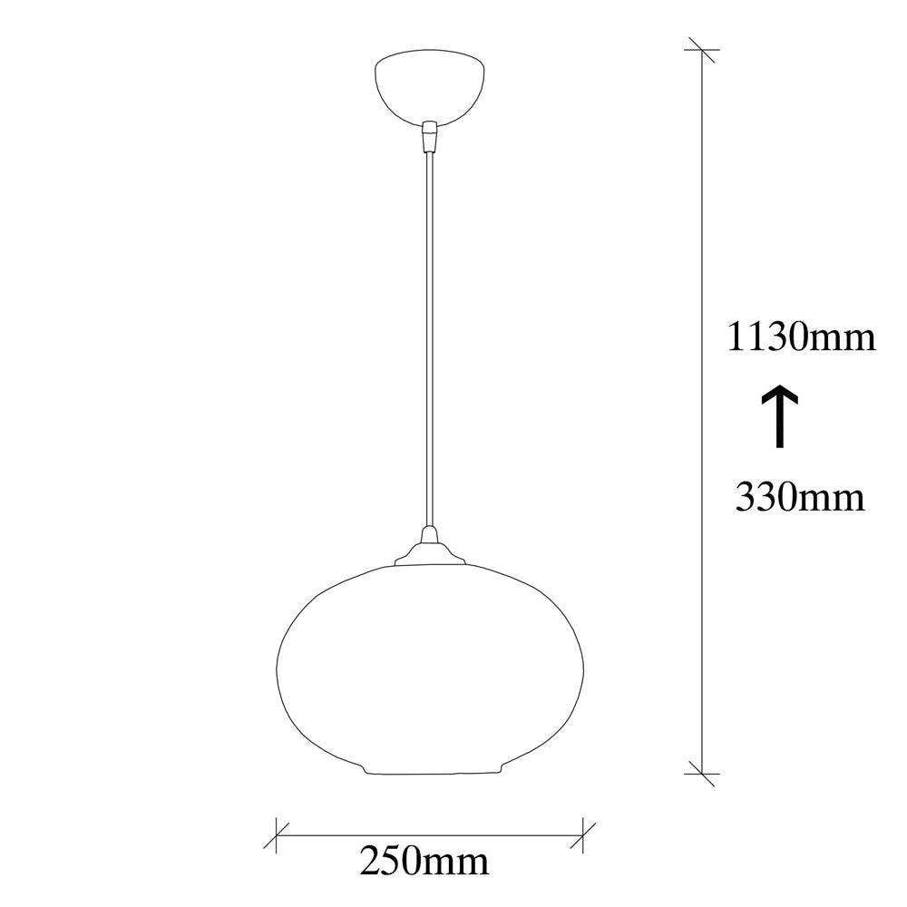 Żyrandol Menkent średnica 25 cm