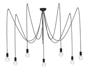 Lampa wisząca Spider VII 300x300 cm czarna
