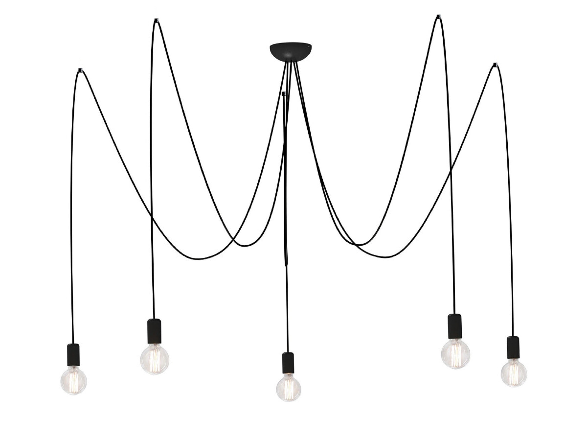 Lampa wisząca Spider V 300x300 cm czarna
