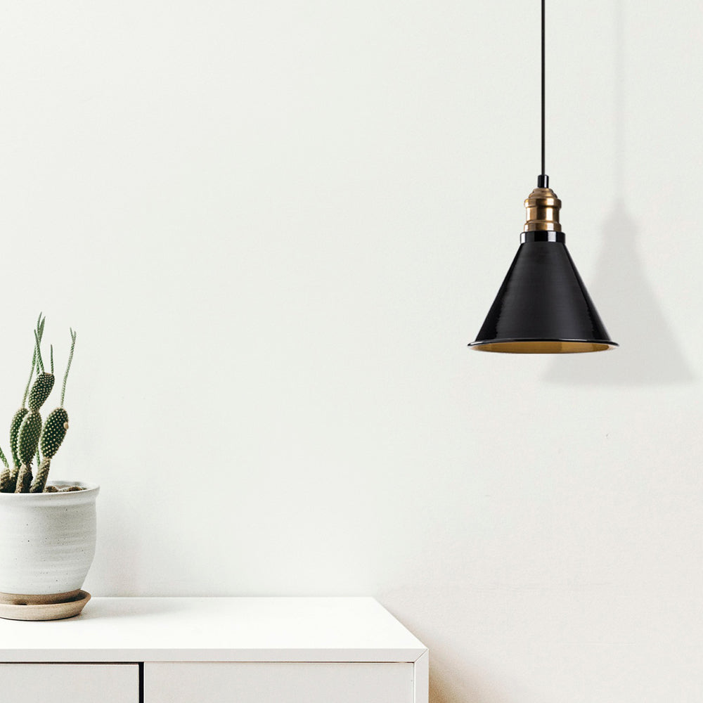 Lampa wisząca Umerta średnica 19 cm czarna