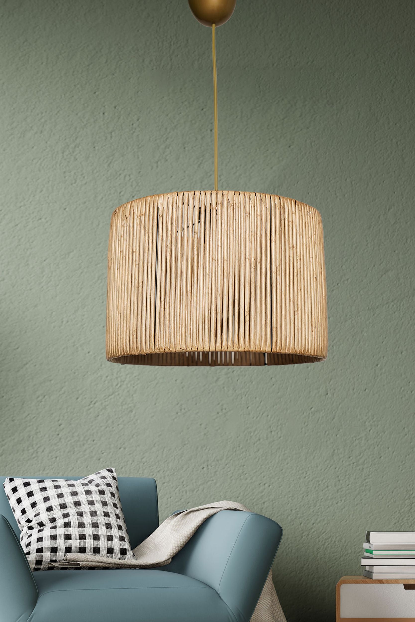 Lampa wisząca Viselfe średnica 30 cm walec