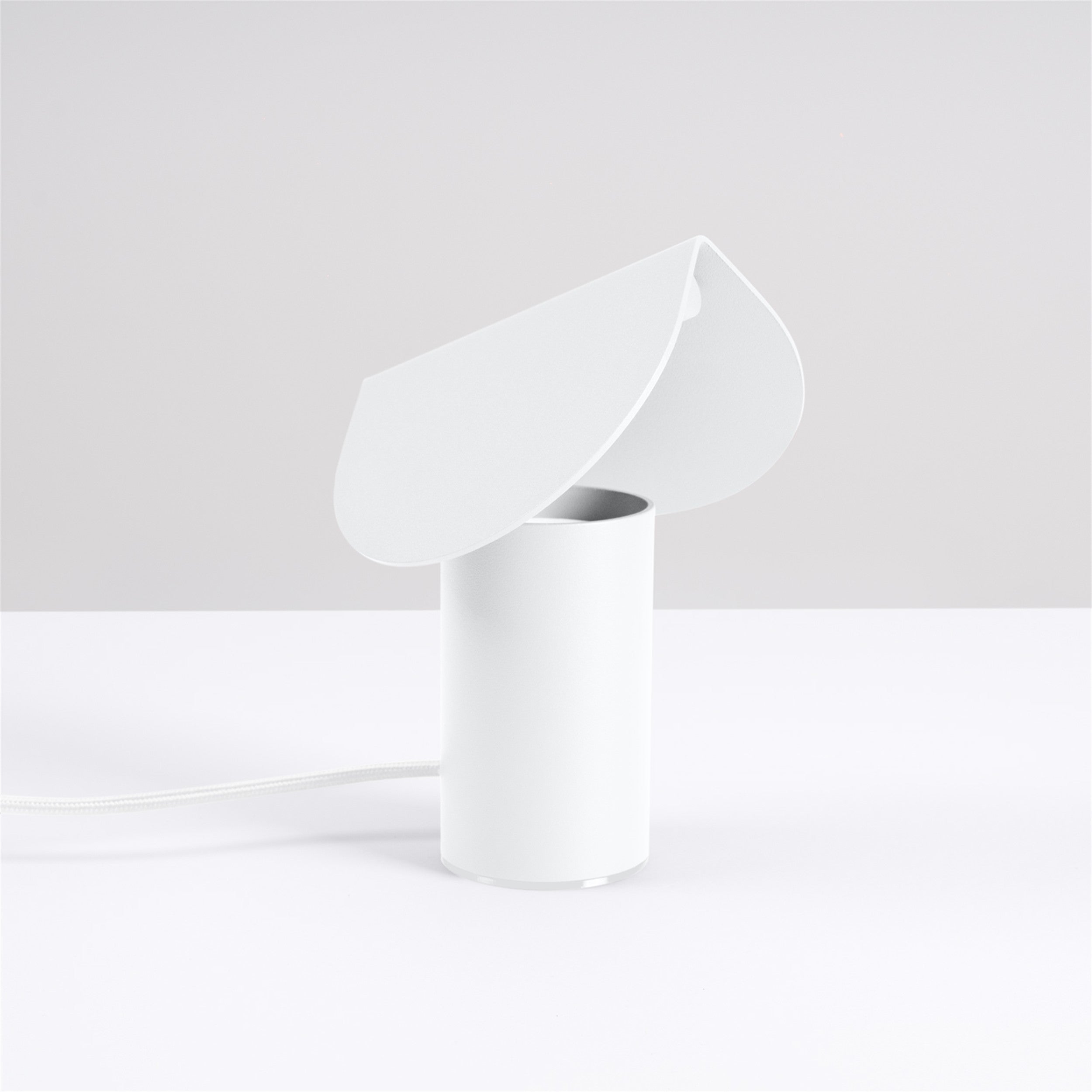 Lampa stołowa Biscuit LED biała