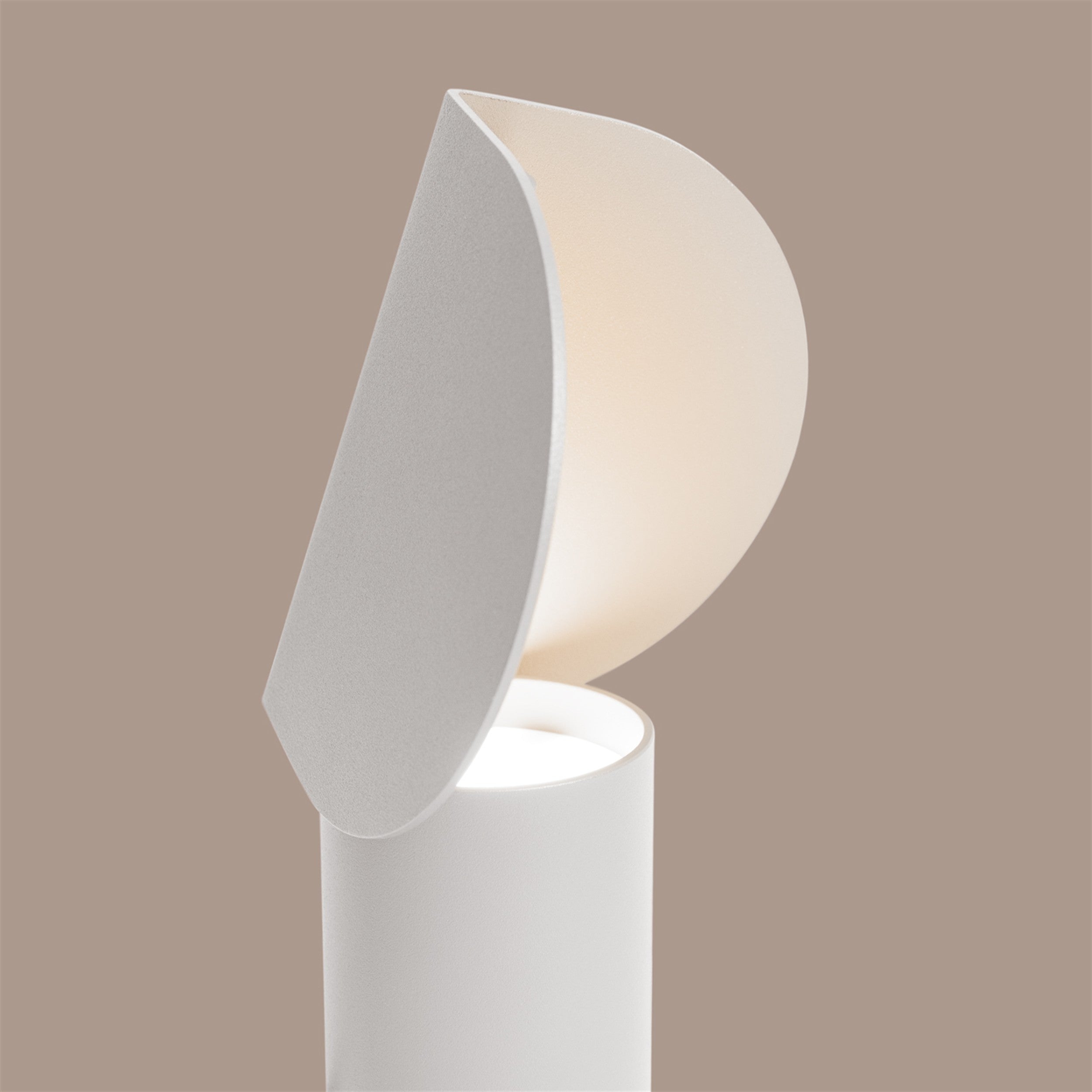 Lampa stołowa Biscuit LED biała