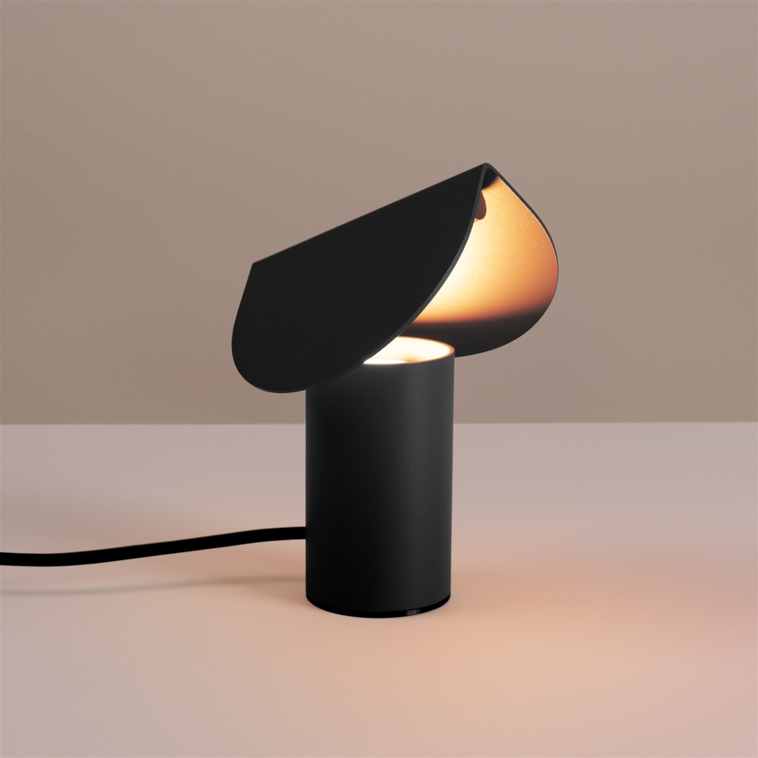 Lampa stołowa Biscuit LED czarna