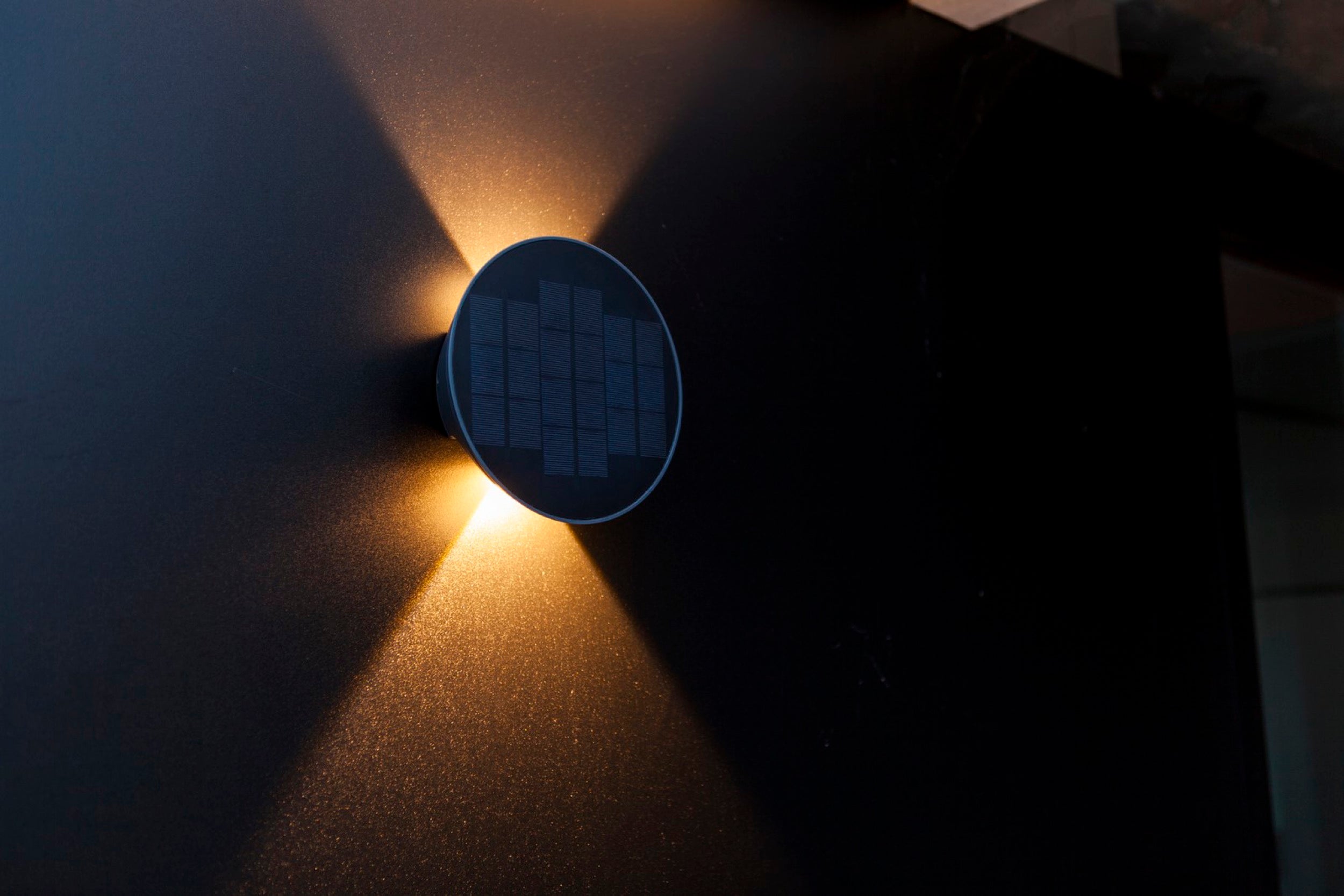 Kinkiet zewnętrzny Belka LED solarny czarny