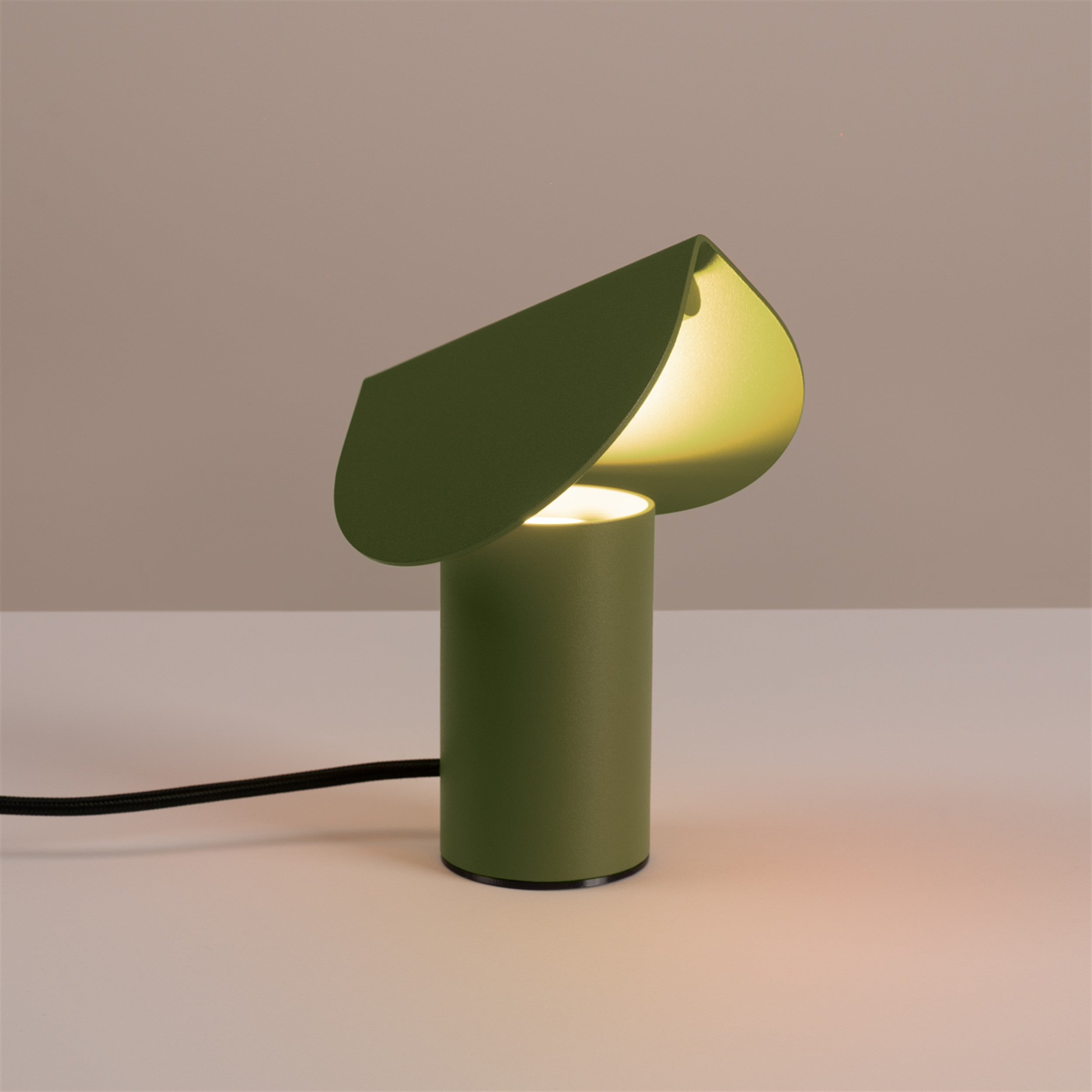 Lampa stołowa Biscuit LED zielona oliwka