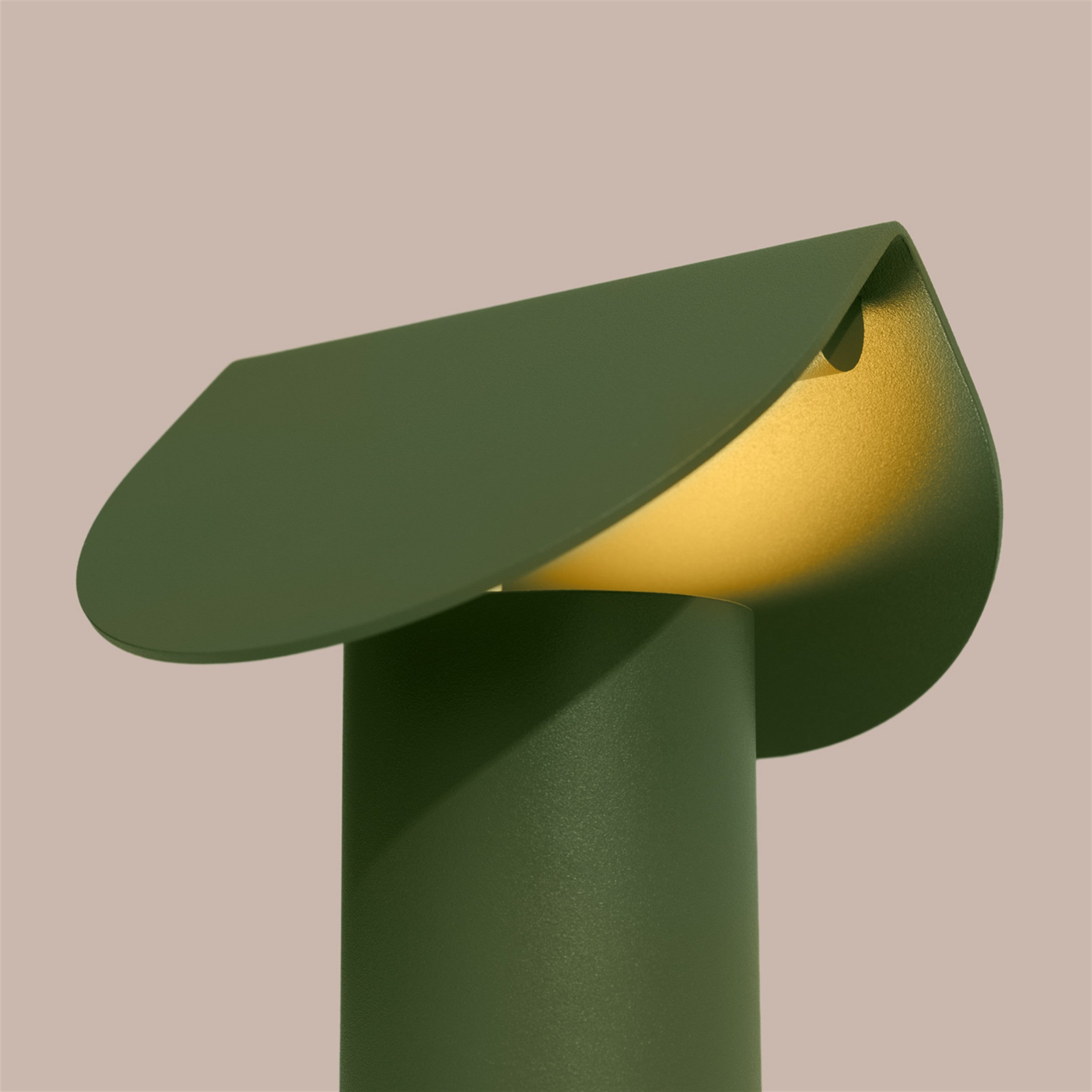 Lampa stołowa Biscuit LED zielona oliwka