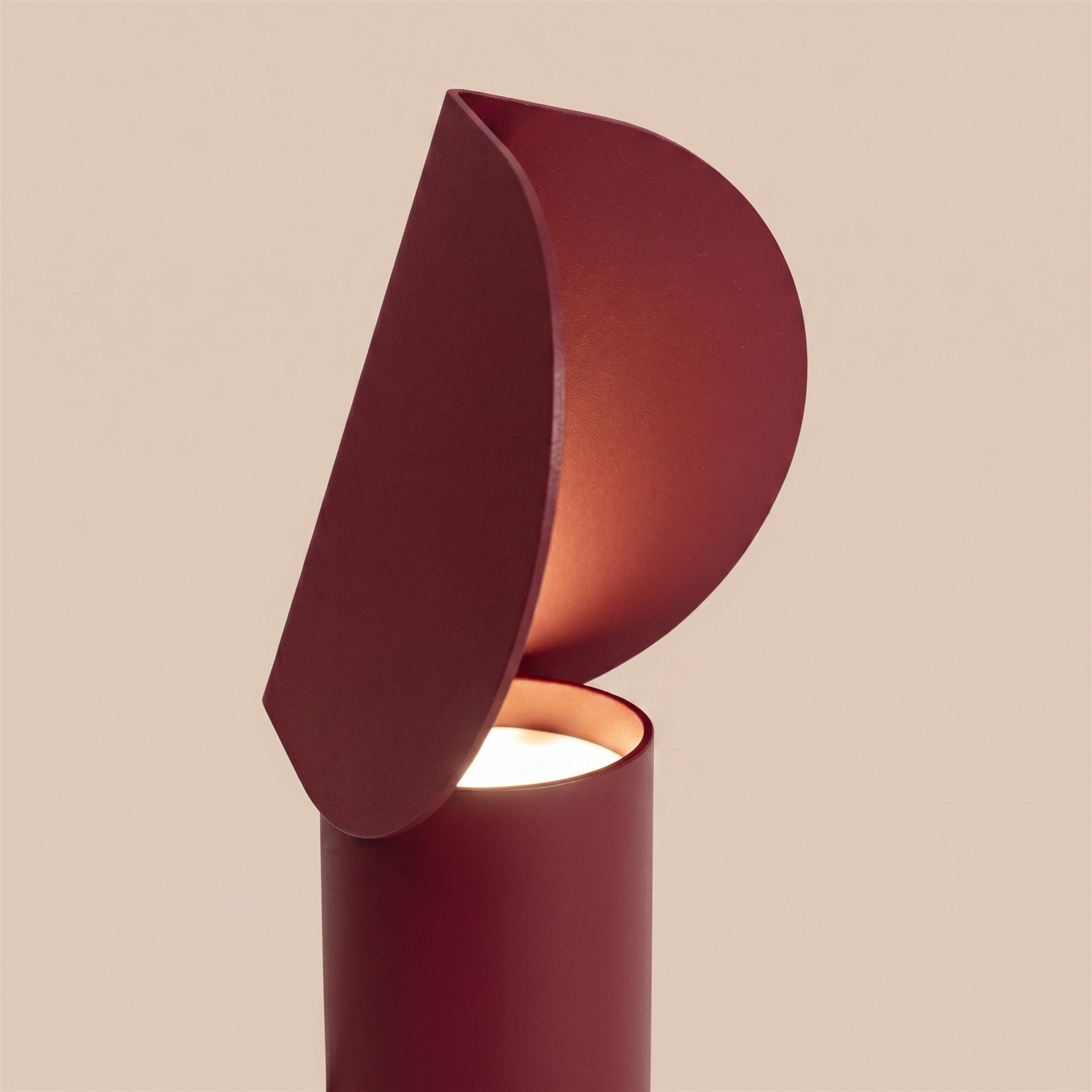 Lampa stołowa Biscuit LED burgund