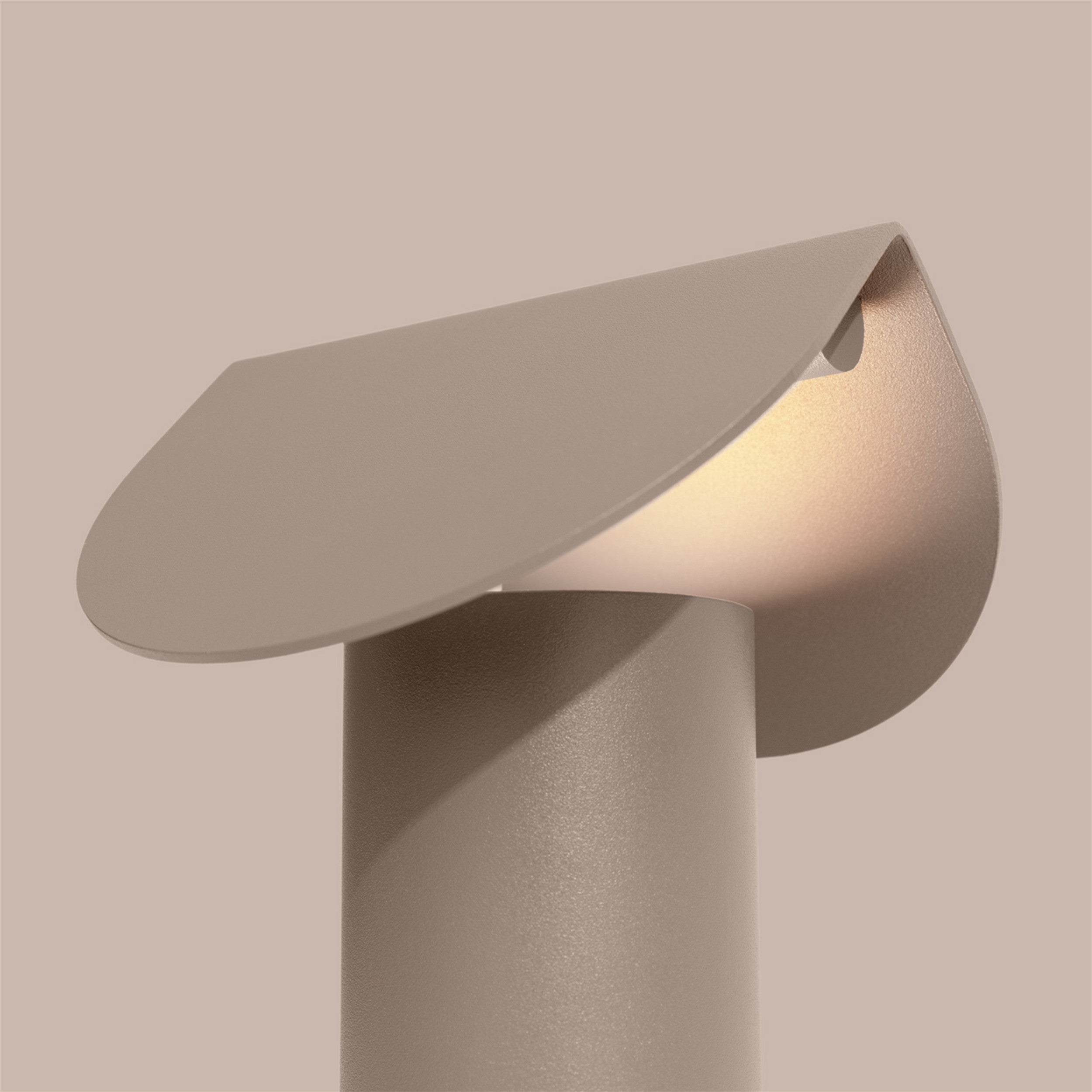 Lampa stołowa Biscuit LED taupe