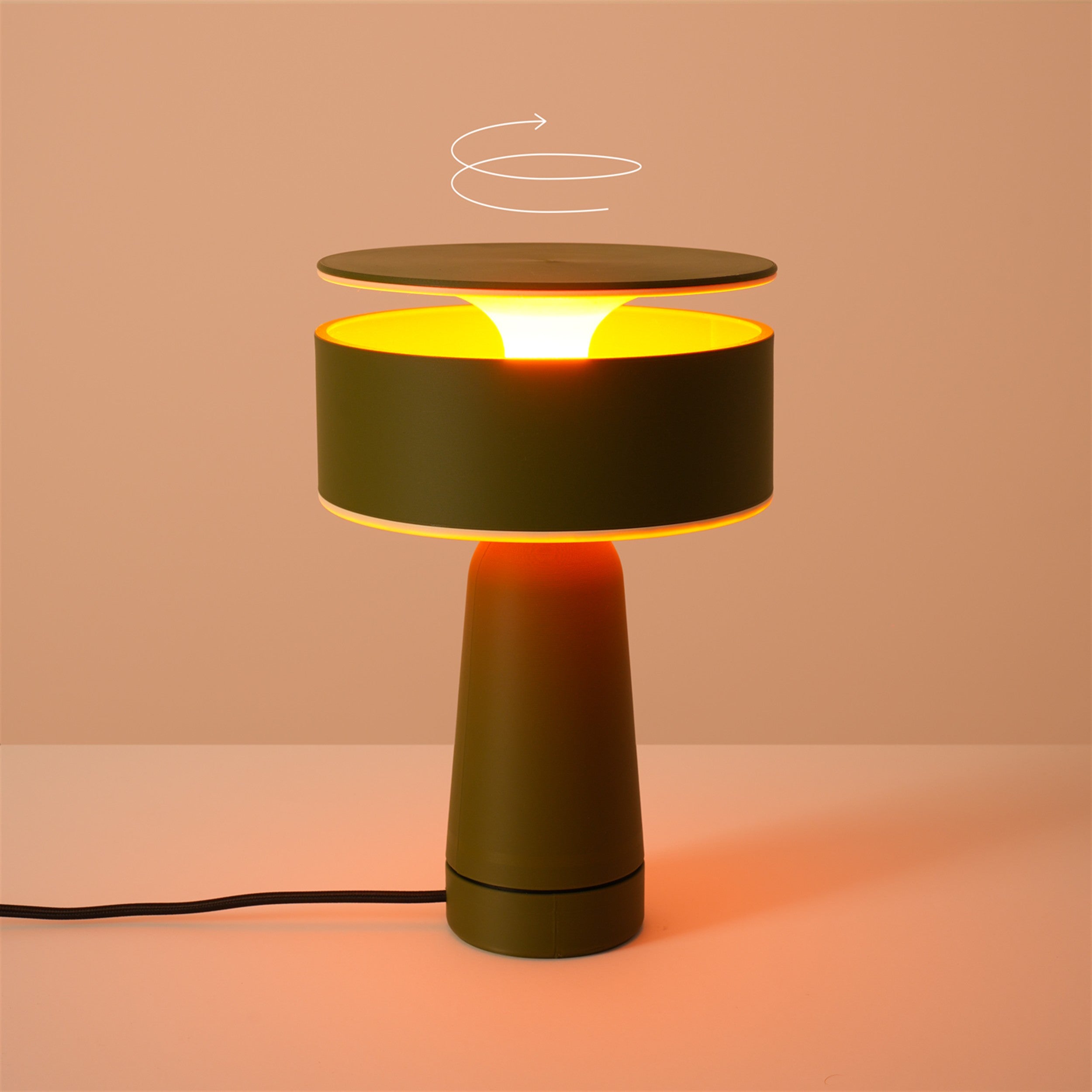 Lampa stołowa Axo zielona oliwka