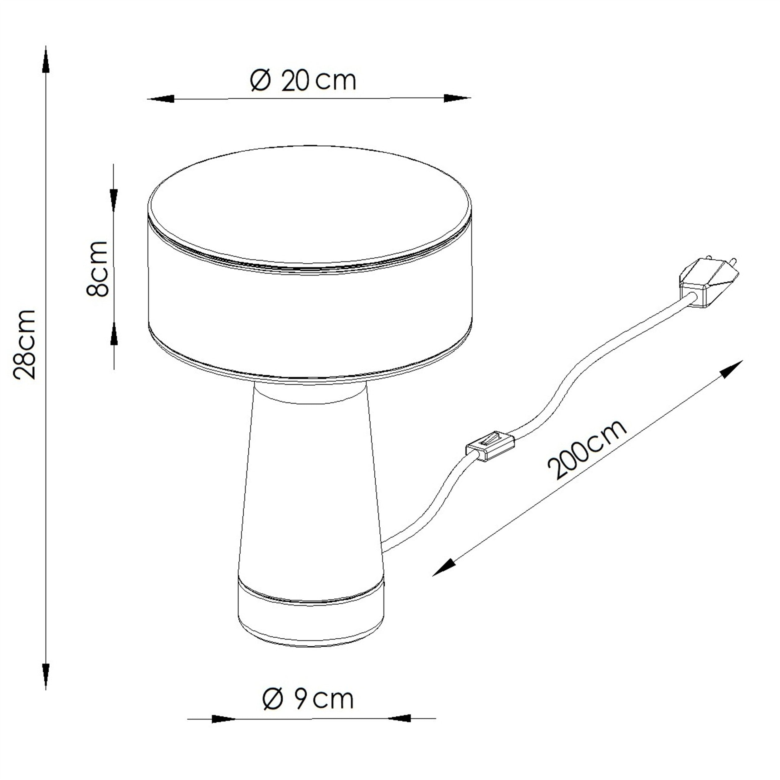 Lampa stołowa Axo żółta