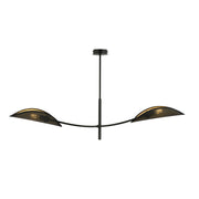 Lampa wisząca Farang x2 czarno-złota