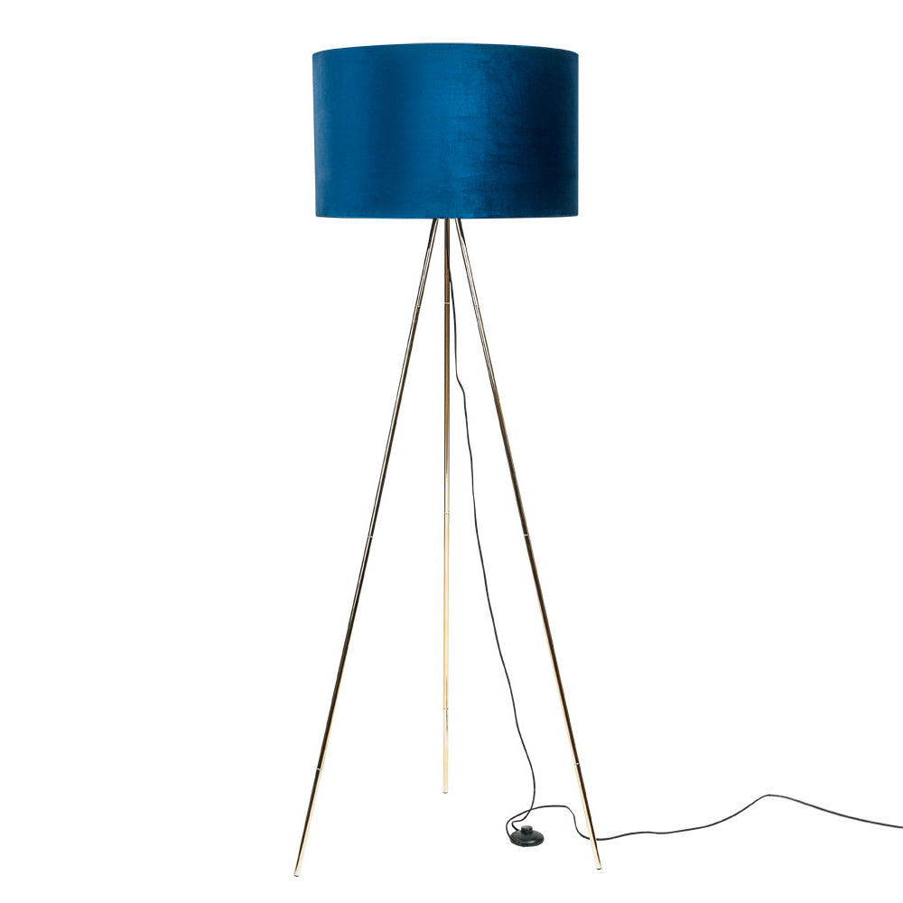 Lampa podłogowa Someo niebieska