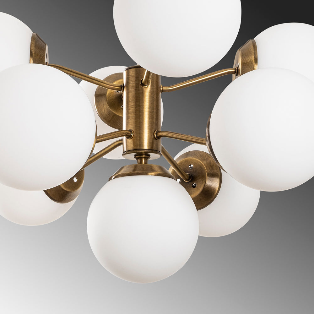 Lampa wisząca Tuiren x9 miedziana