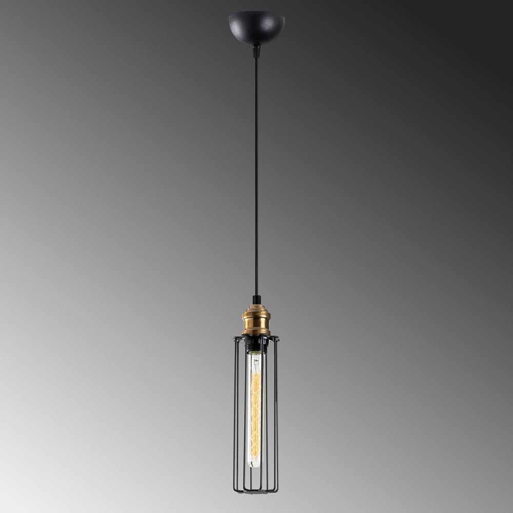Lampa sufitowa Sirarer industrialna średnica 8 cm czarna