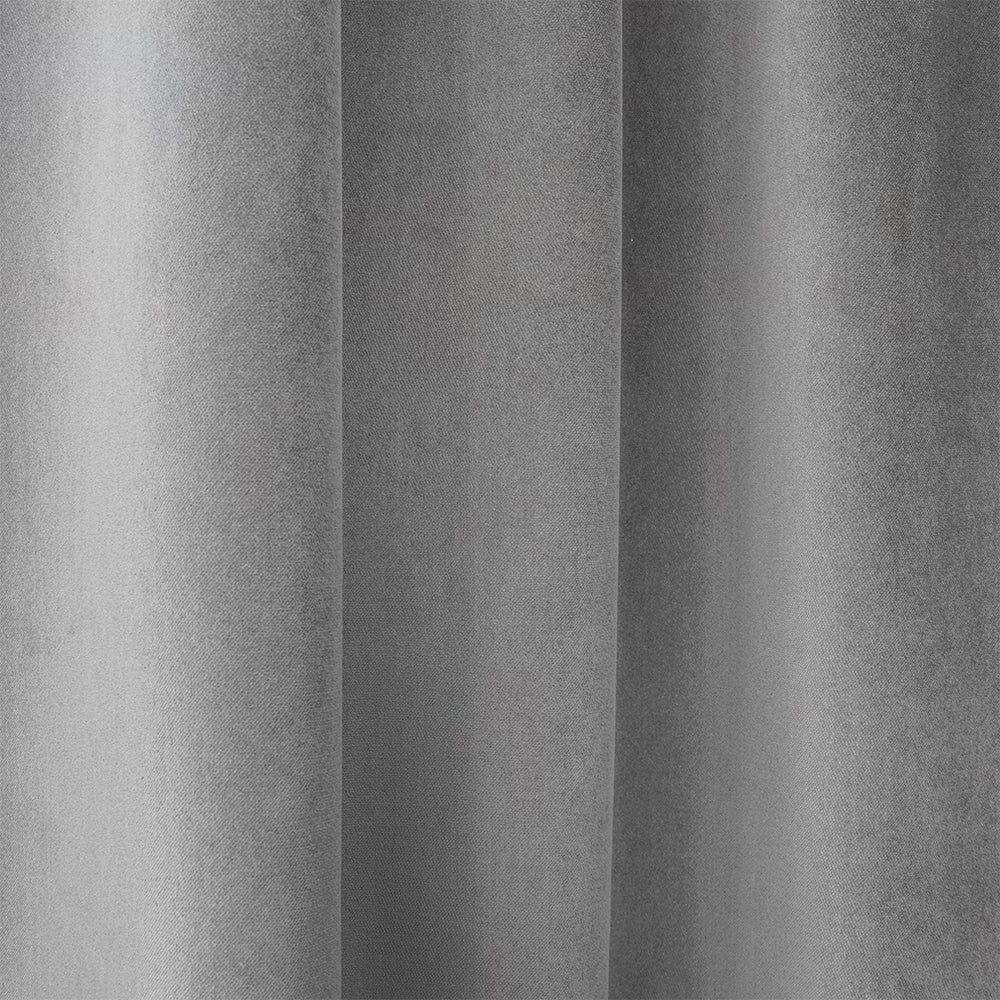 Zasłona do salonu Myrrhis w tkaninie PET FRIENDLY 280x270 cm szara
