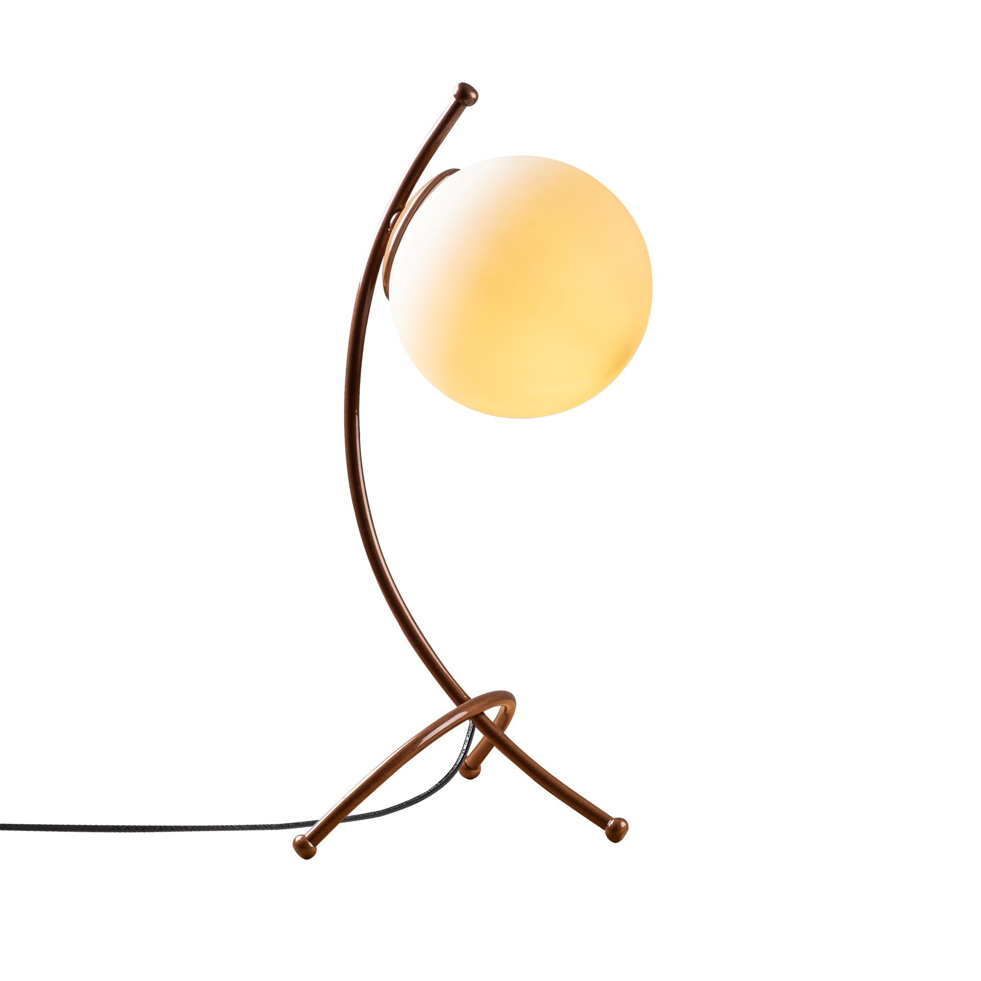 Lampa stołowa Villne miedziana