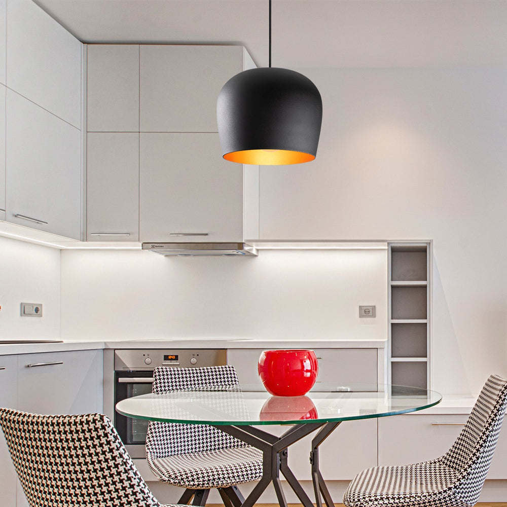 Lampa wisząca Staice średnica 23 cm czarna