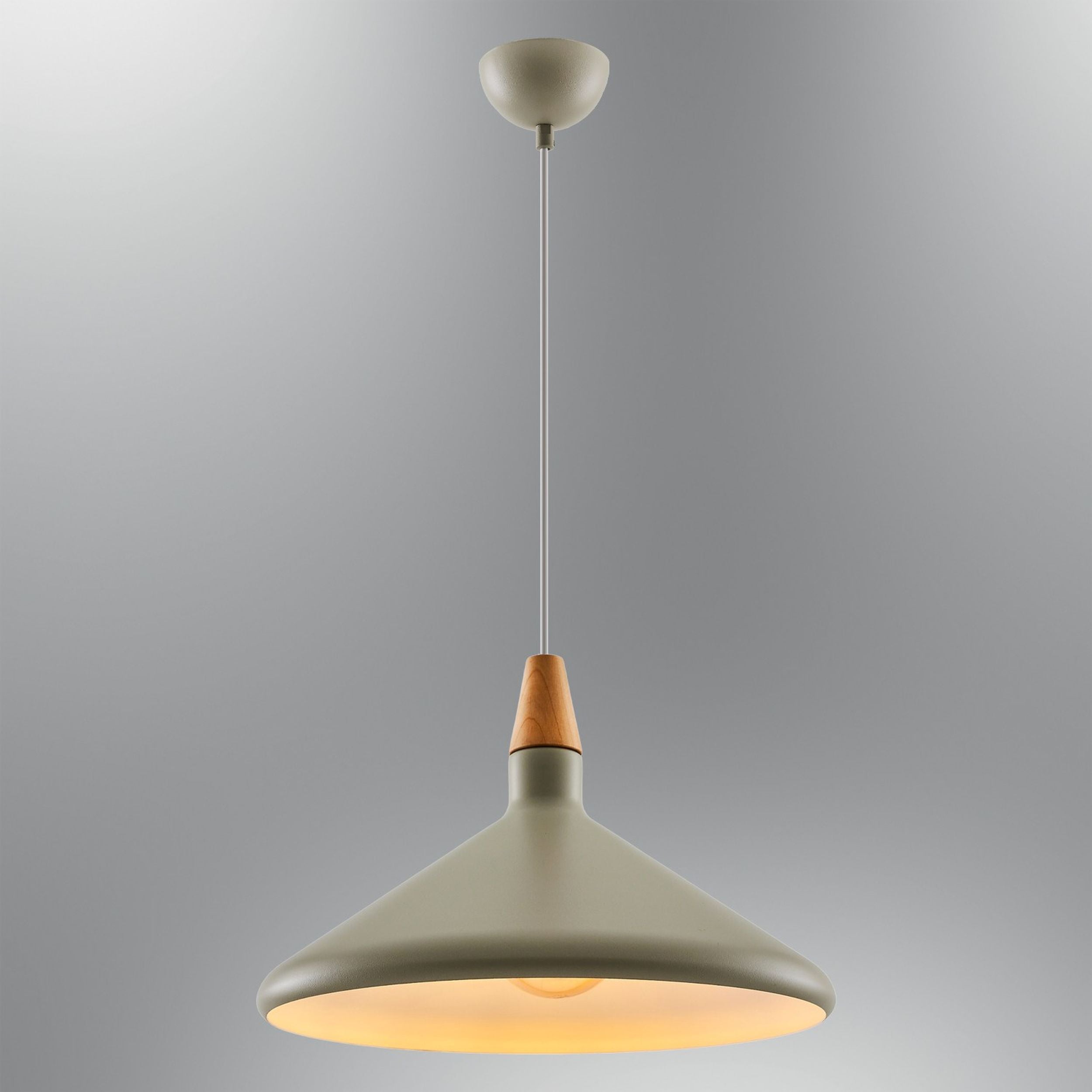 Lampa wisząca Greepsy średnica 40 cm ciemnobeżowa