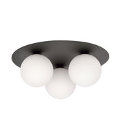 Lampa sufitowa Sorium x3 czarno-biała